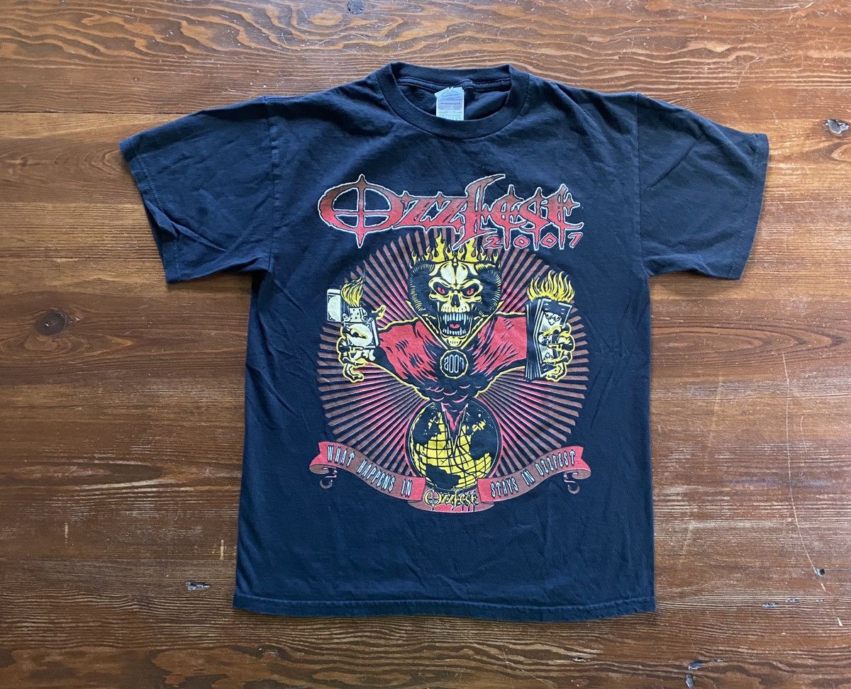 2007 Ozzfest Double Side Multi Band Tour Tee