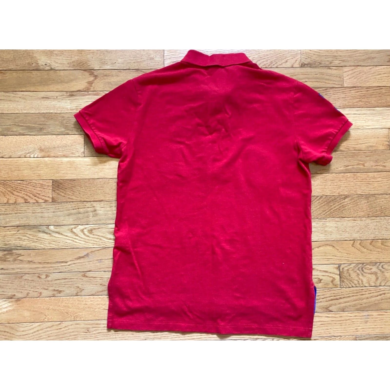 Ralph Lauren VINTAGE Polo Ralph Lauren Knit Shirt Mens M Red Short Sleeve Rugby USA Big Pony #3 Size US M / EU 48-50 / 2 - 2 Thumbnail
