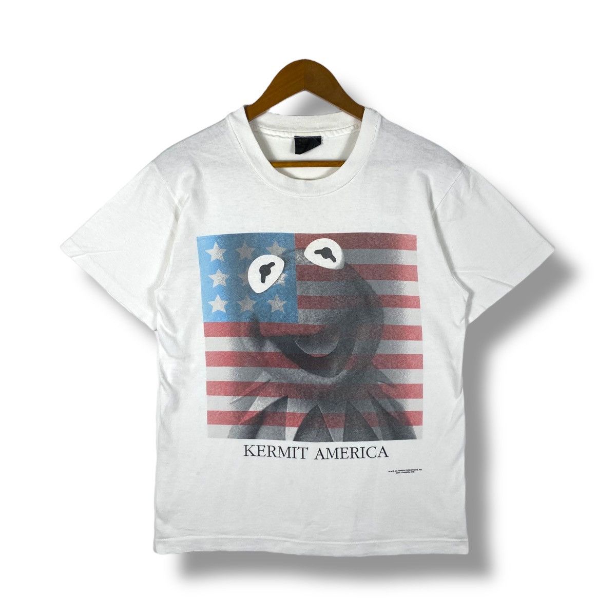 Changes × Vintage Vintage 90's KERMIT AMERICA Jim Henson Production Tee Shirt Size US M / EU 48-50 / 2 - 1 Thumbnail