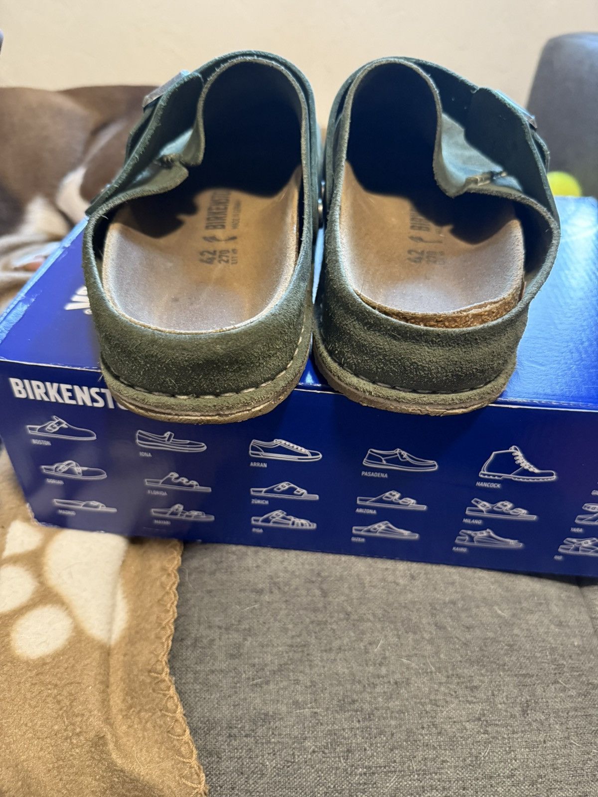 Birkenstock Birkenstock lutry green suede Size US 10 / EU 43 - 5 Thumbnail