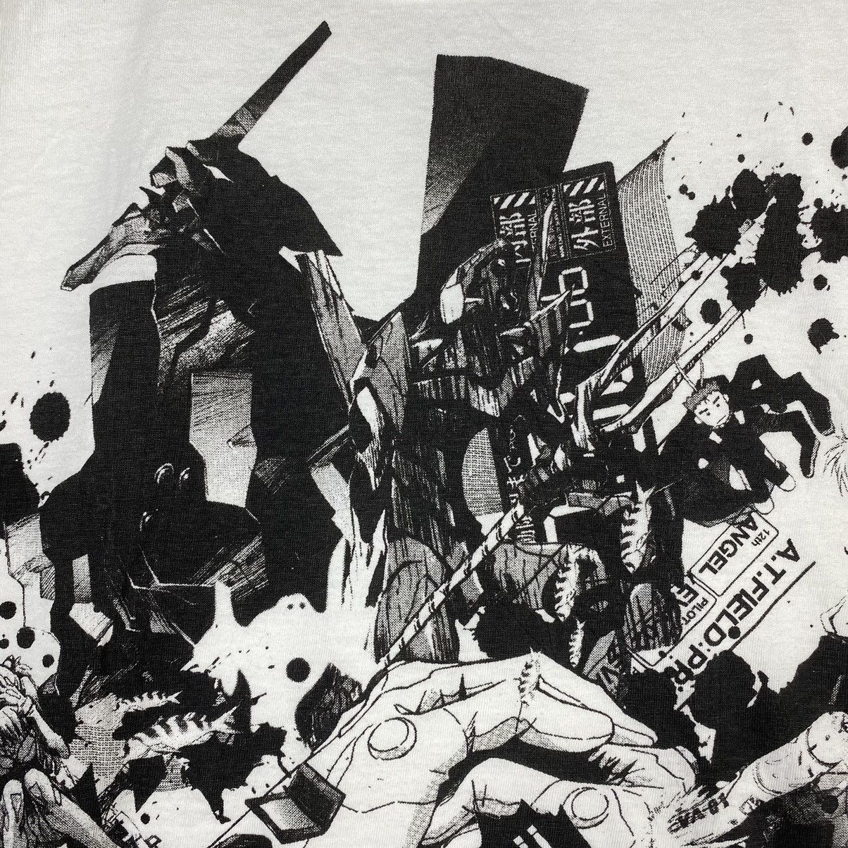 Cartoon Network × Japanese Brand × Vintage VINTAGE NEON GENESIS EVANGELION ANIME MOVIE TEE Size US M / EU 48-50 / 2 - 4 Thumbnail