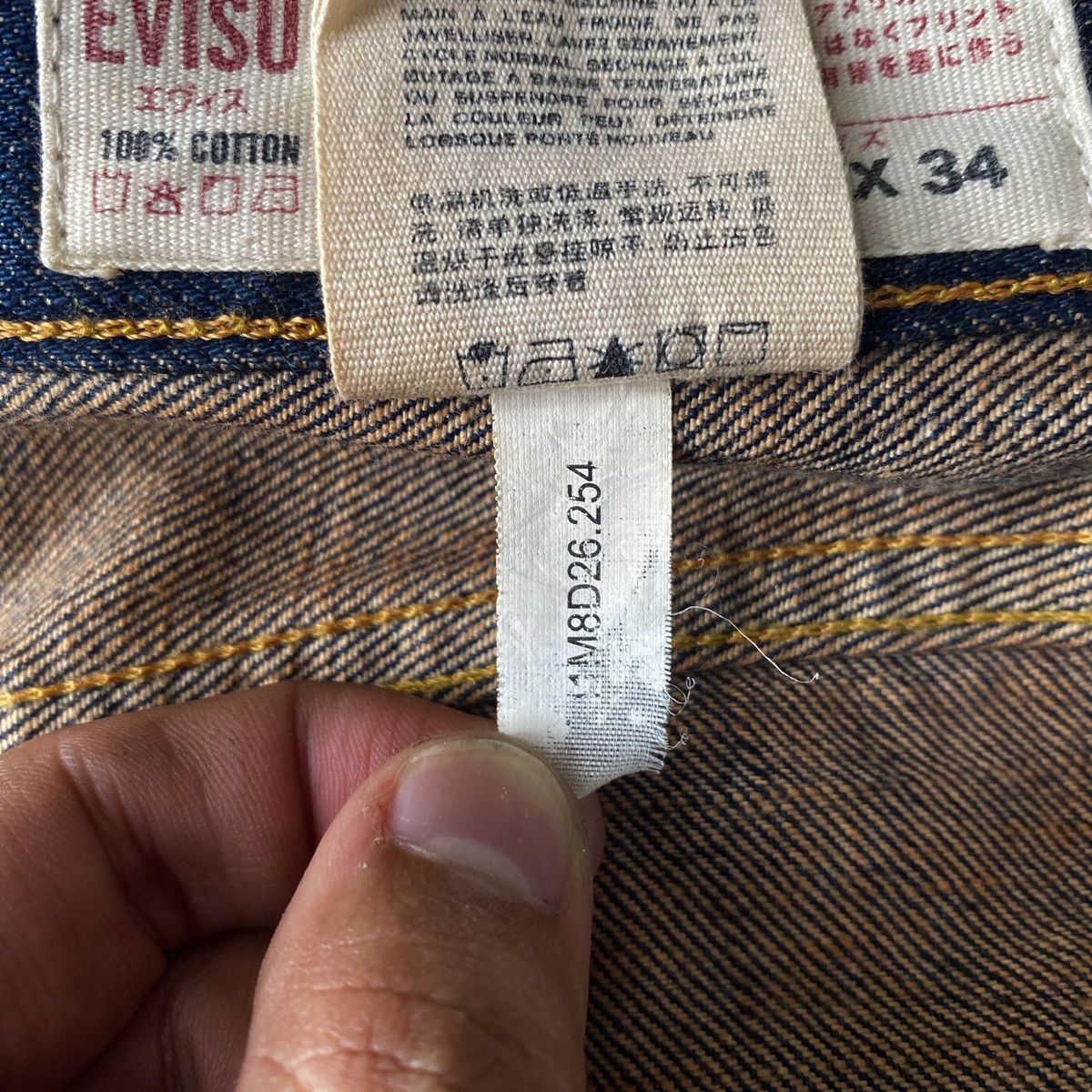 Evisu EVISU Seagull Robot Hand Painted Selvedge Denim Jeans Pants Size US 36 / EU 52 - 9 Thumbnail