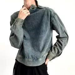 Japanese Brand Kurumiya x Mii Retro Hand-Stiched Denim Hoodie Size US L / EU 52-54 / 3 - 5 Thumbnail