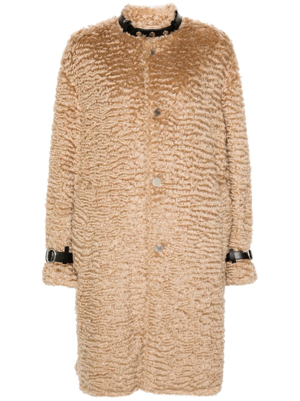 Jil Sander o1w1db10825 Brushed Coat in Beige Size XL / US 12-14 / IT 48-50 - 1 Thumbnail
