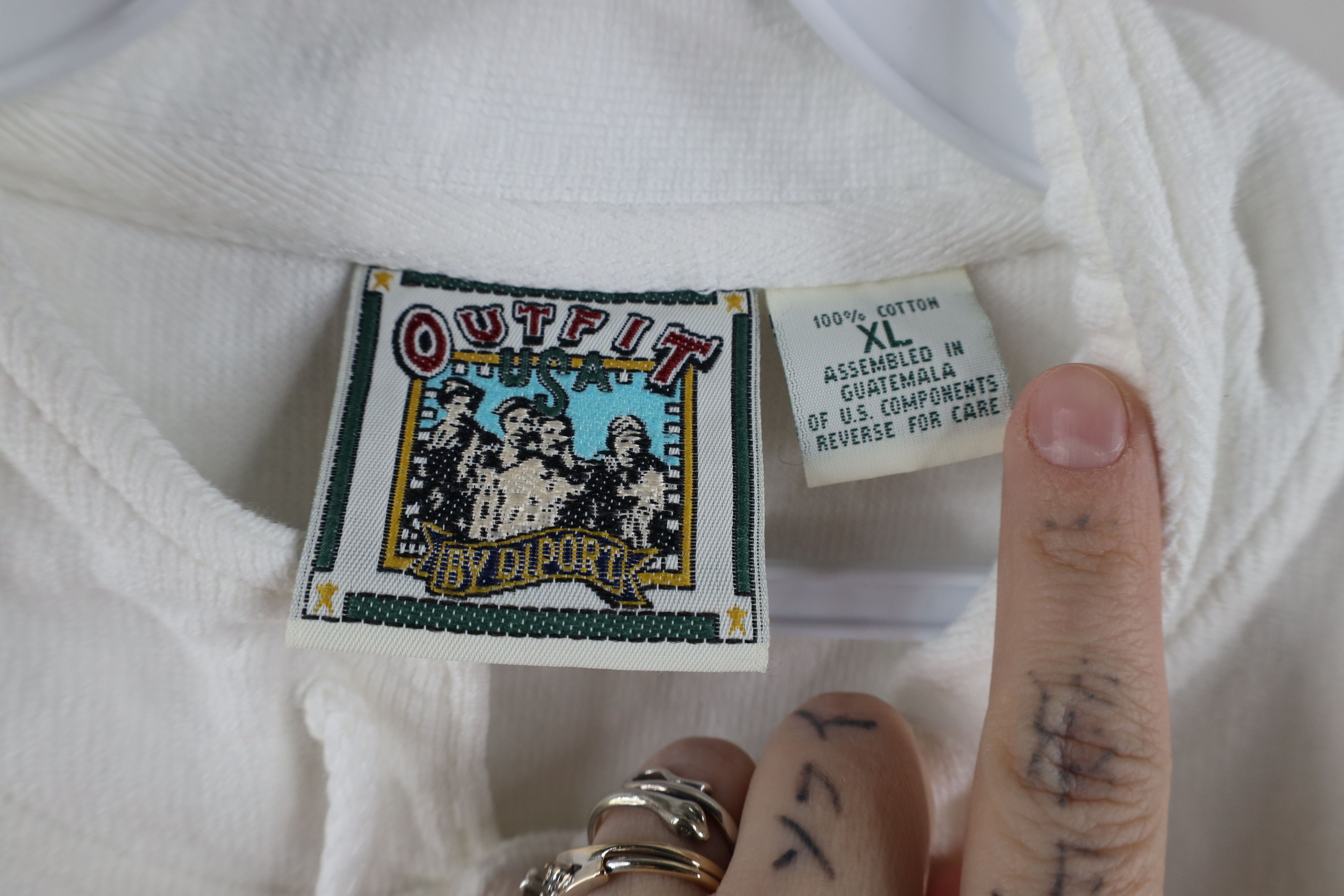 Vintage Vintage 90s Streetwear Charlevoix Michigan Henley Sweater Size US XL / EU 56 / 4 - 7 Thumbnail
