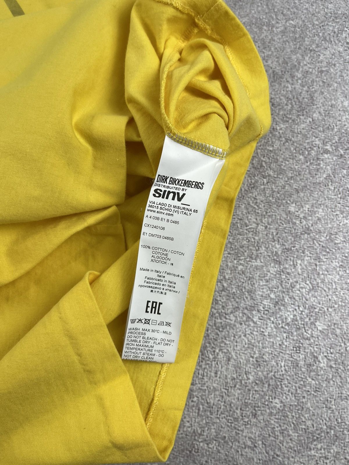 Dirk Bikkembergs Dirk Bikkembergs Sport Couture Yellow Coton T-Shirt Men’s Size US M / EU 48-50 / 2 - 6 Thumbnail