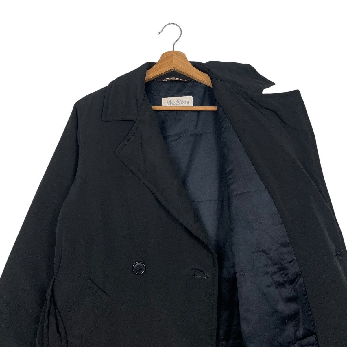 Max Mara Max Mara Double Breasted Black Jacket Size S / US 4 / IT 40 - 10 Thumbnail