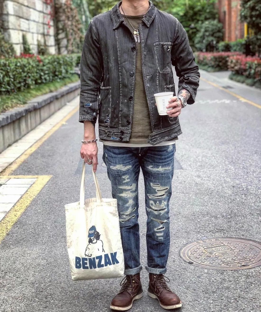 Visvim visvim ict 19ss benny jkt crash charcoal m jacket Size US M / EU 48-50 / 2 - 8 Thumbnail