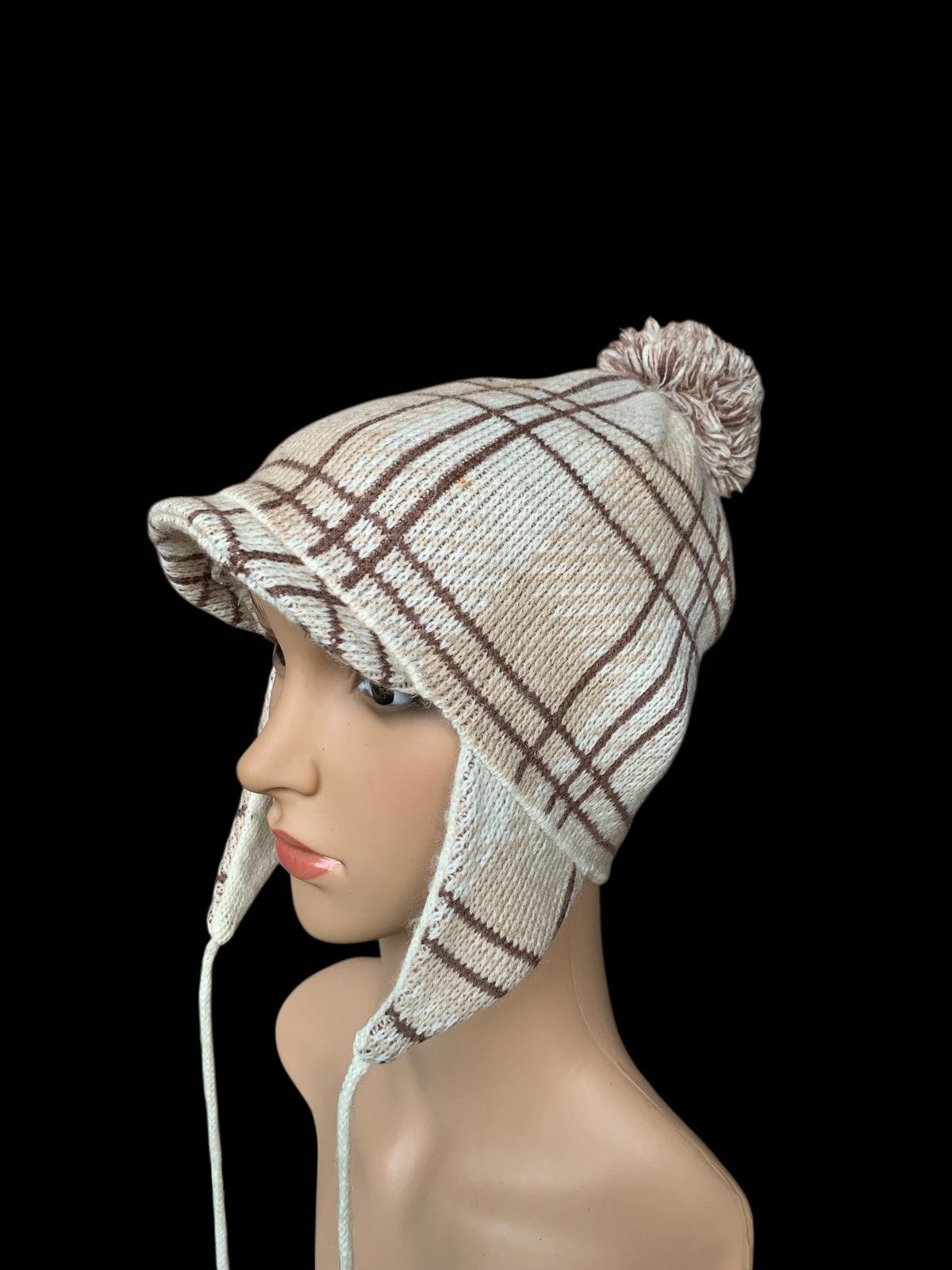 Japanese Brand × Kapital × Vintage Crochet Knitt Half Cap Ear Flap Japanese Brand Size ONE SIZE - 5 Thumbnail