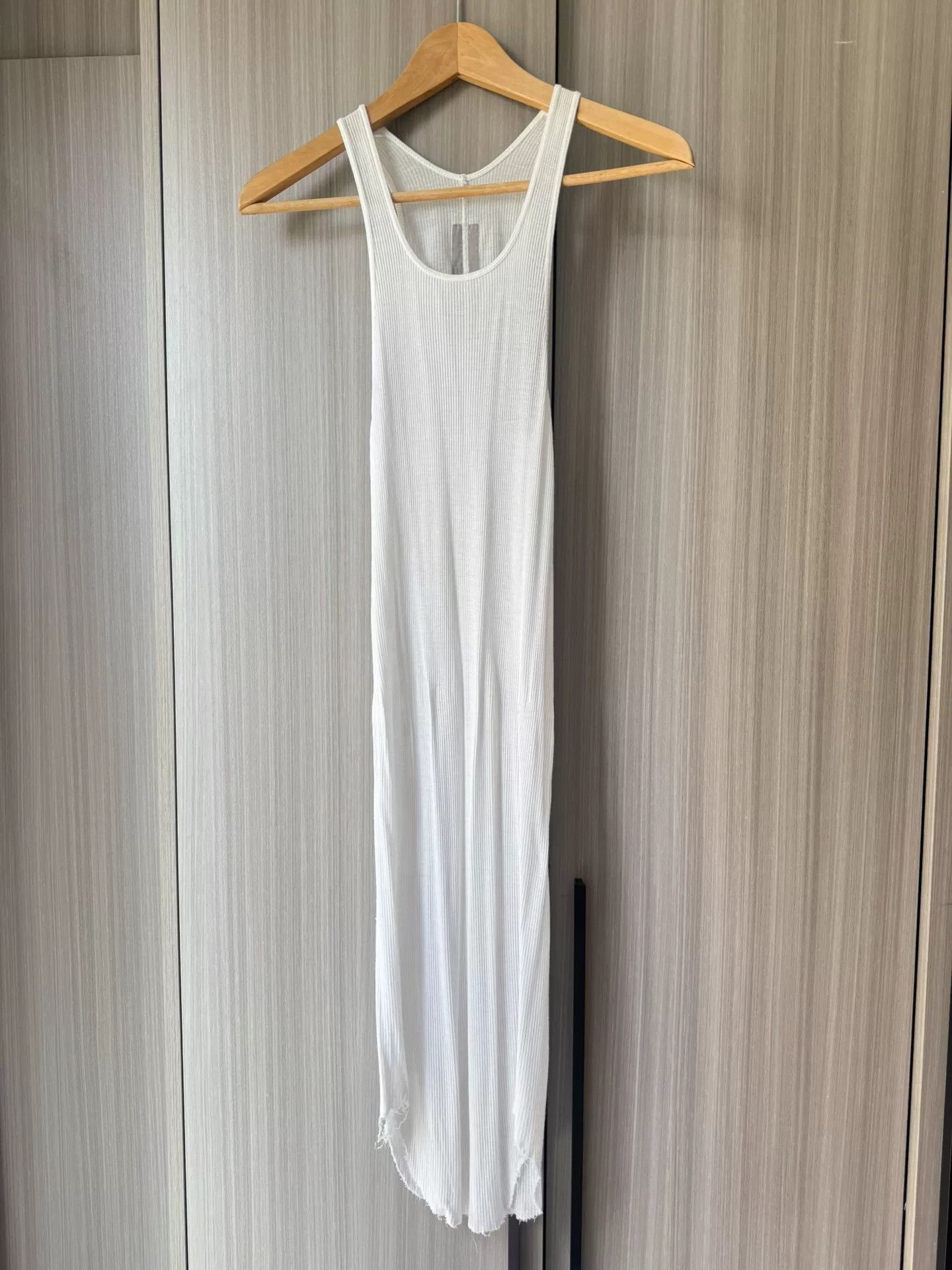 Rick Owens Rick Owens Mainline White Tank Top Size S / US 4 / IT 40 - 1 Thumbnail