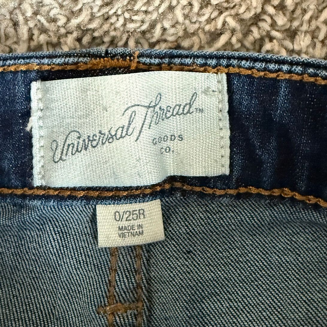 Other Universal Thread High Rise Skinny Jeans Dark Wash 25 Size 25" / US 0 / IT 36 - 5 Thumbnail