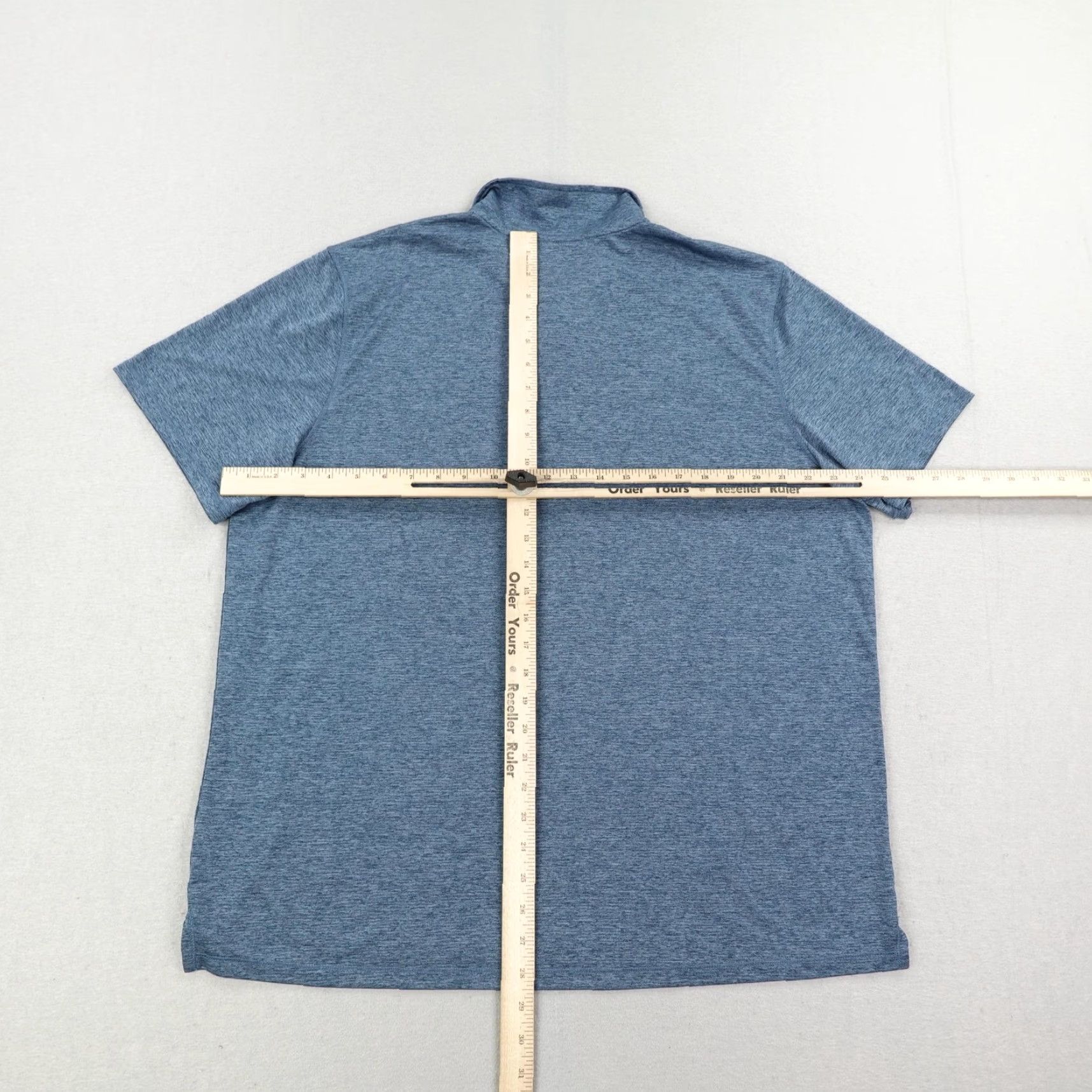 Vintage LL Bean Polo Shirt Mens XL Blue Lightweight Performance Ultralight Moisture Wicking Regular Short Sleeve Button Collar Solid Adventure Size US XL / EU 56 / 4 - 5 Thumbnail