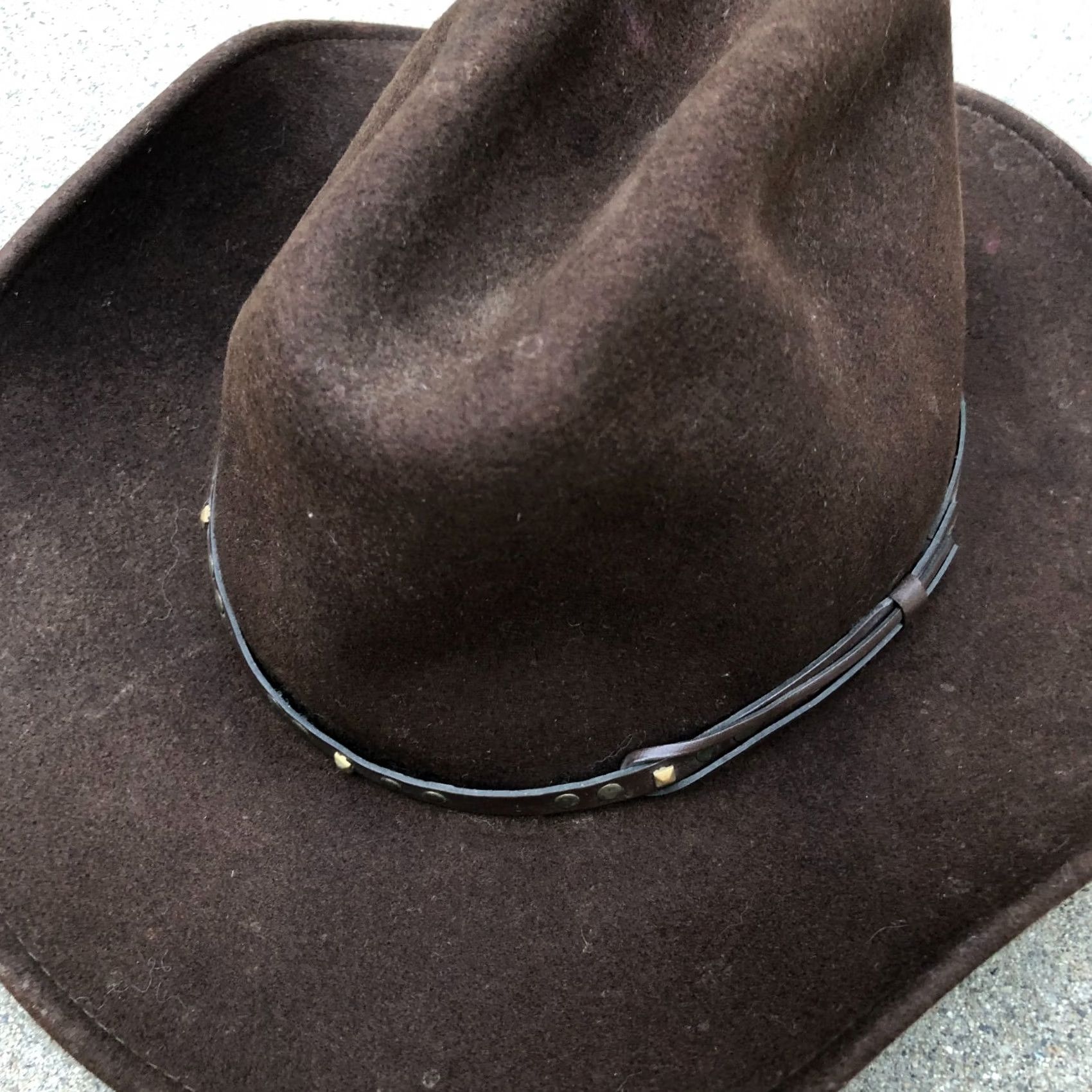 Bailey 44 VINTAGE Bailey Hat Mens XL Brown Chisholm Cowboy Men Wool Felt WPL5923 Cap Size ONE SIZE - 2 Thumbnail