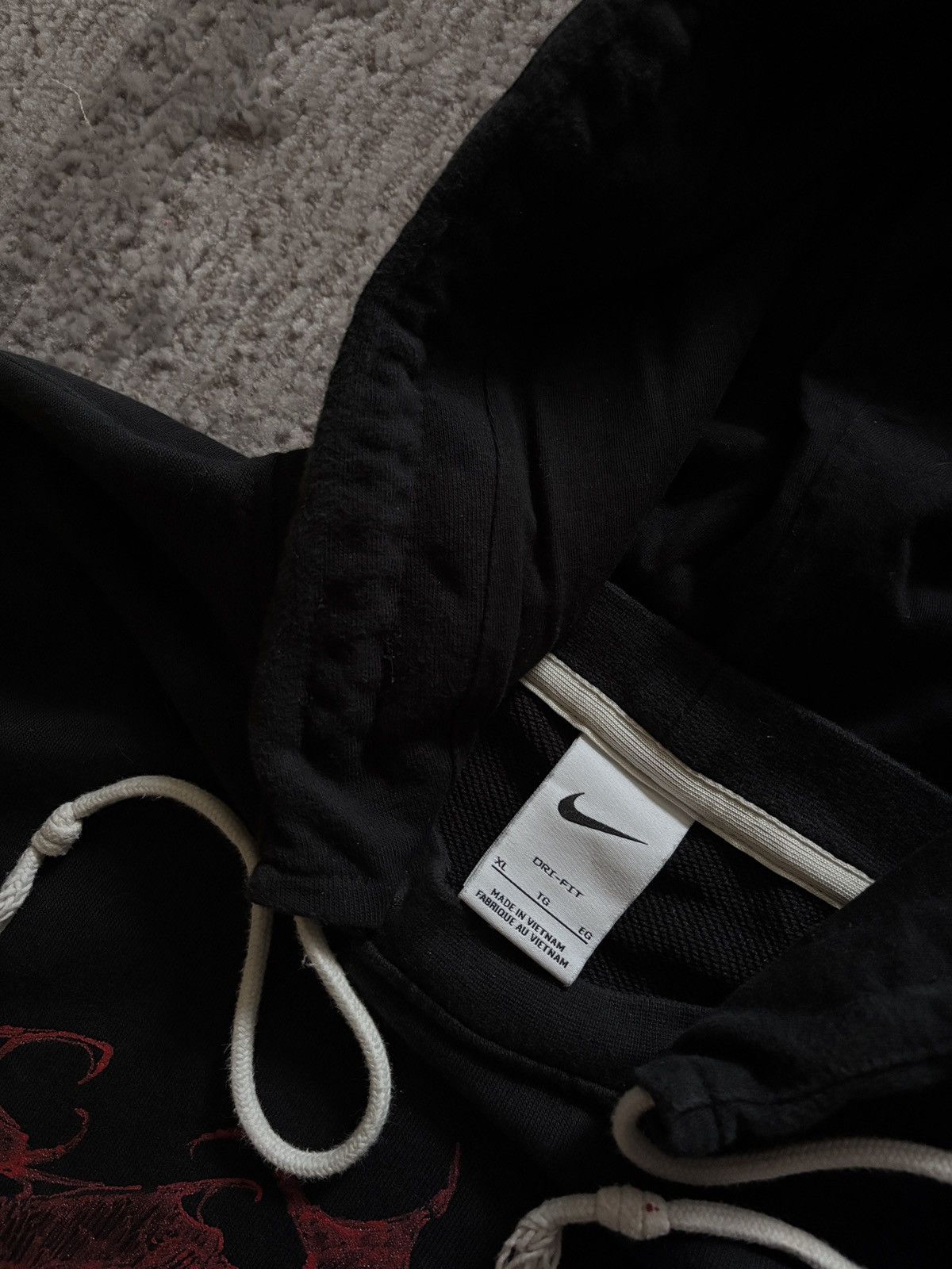 Nike Nike Standart Hand Painted Custom Black Hoodie Size US XL / EU 56 / 4 - 5 Thumbnail
