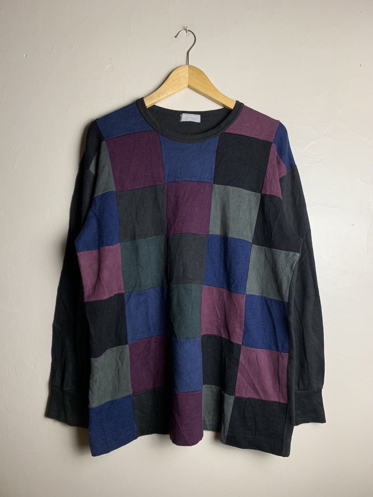 Comme des Garcons Homme Vintage 1997 Comme Des Garcons Homme Wool Patch Sweatshirt Size US L / EU 52-54 / 3 - 2 Thumbnail