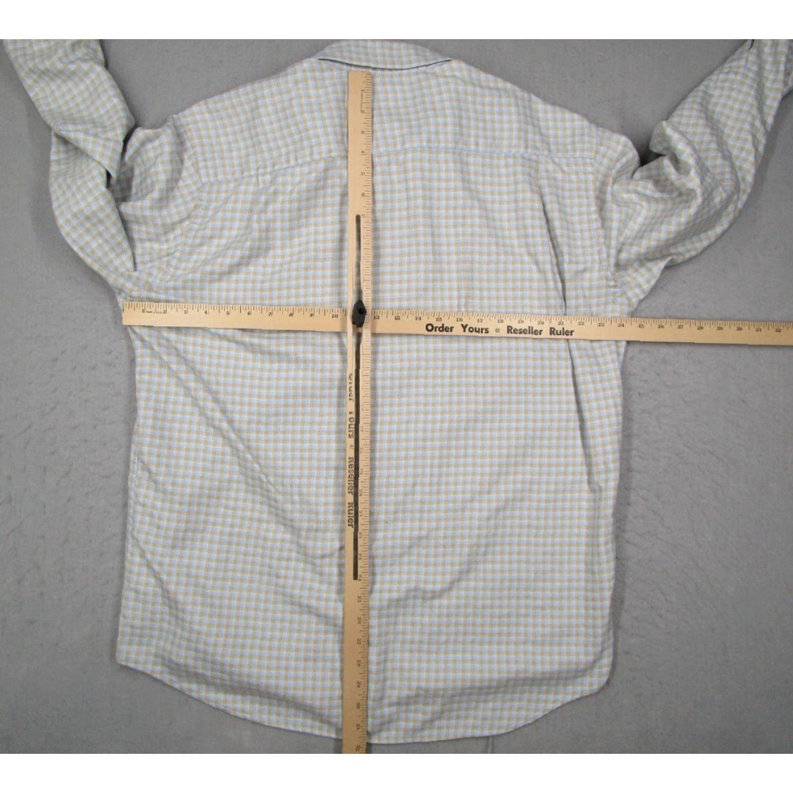Ermenegildo Zegna VINTAGE Ermenegildo Zegna Dress Shirt Mens 2XL Beige Twill Button Up Business Casual Formal Cotton Size 48R - 5 Thumbnail