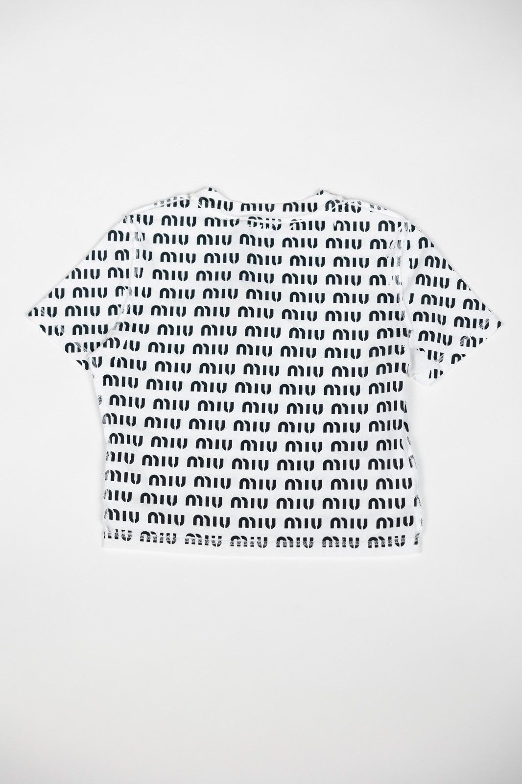 Miu Miu Miu Miu Logo Print Tee Size XS / US 0-2 / IT 36-38 - 3 Thumbnail