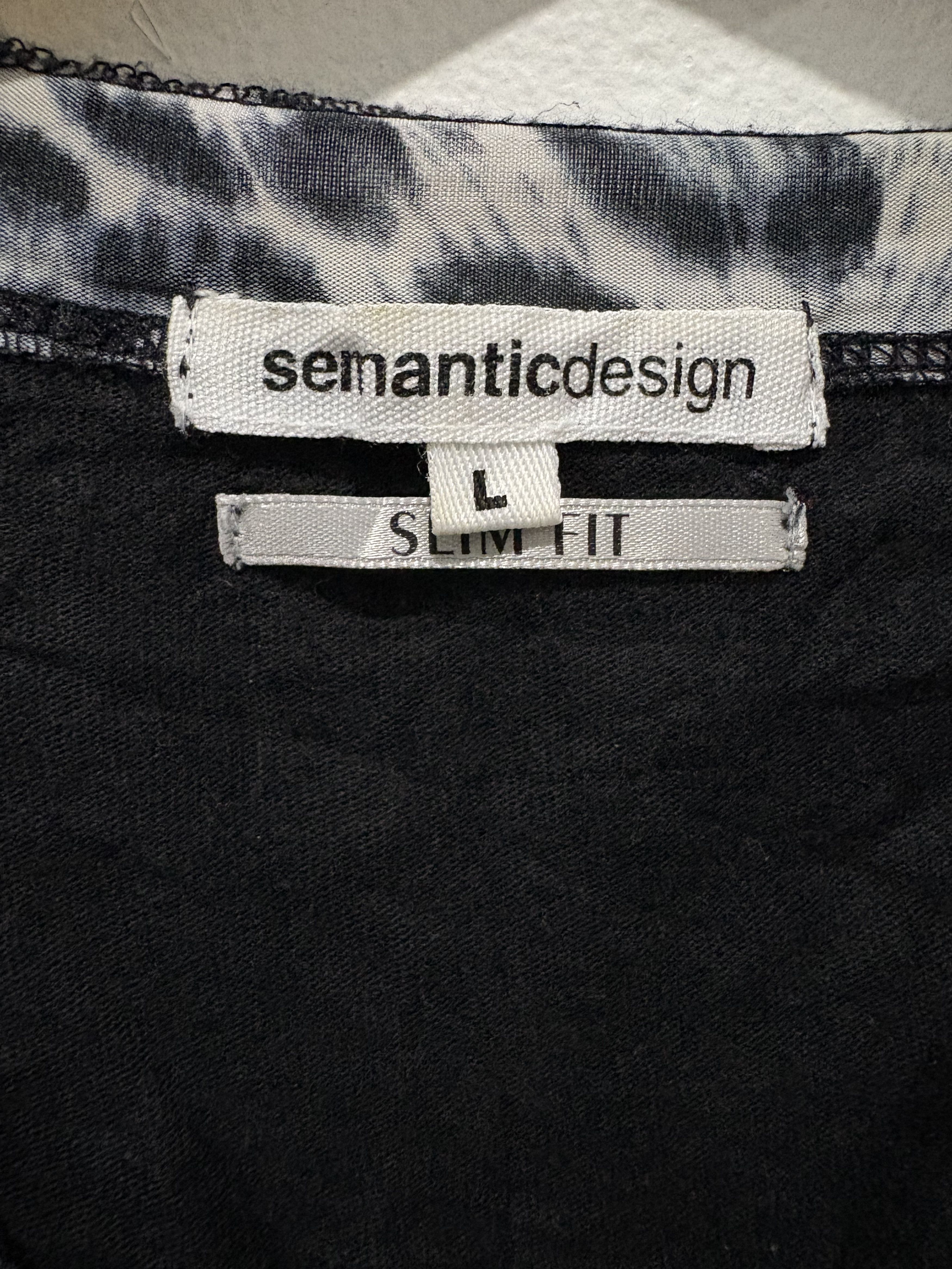 semanticdesign Sematicdesign tribal cross slash leopard asymetris tshirt Size L / US 10 / IT 46 - 4 Thumbnail