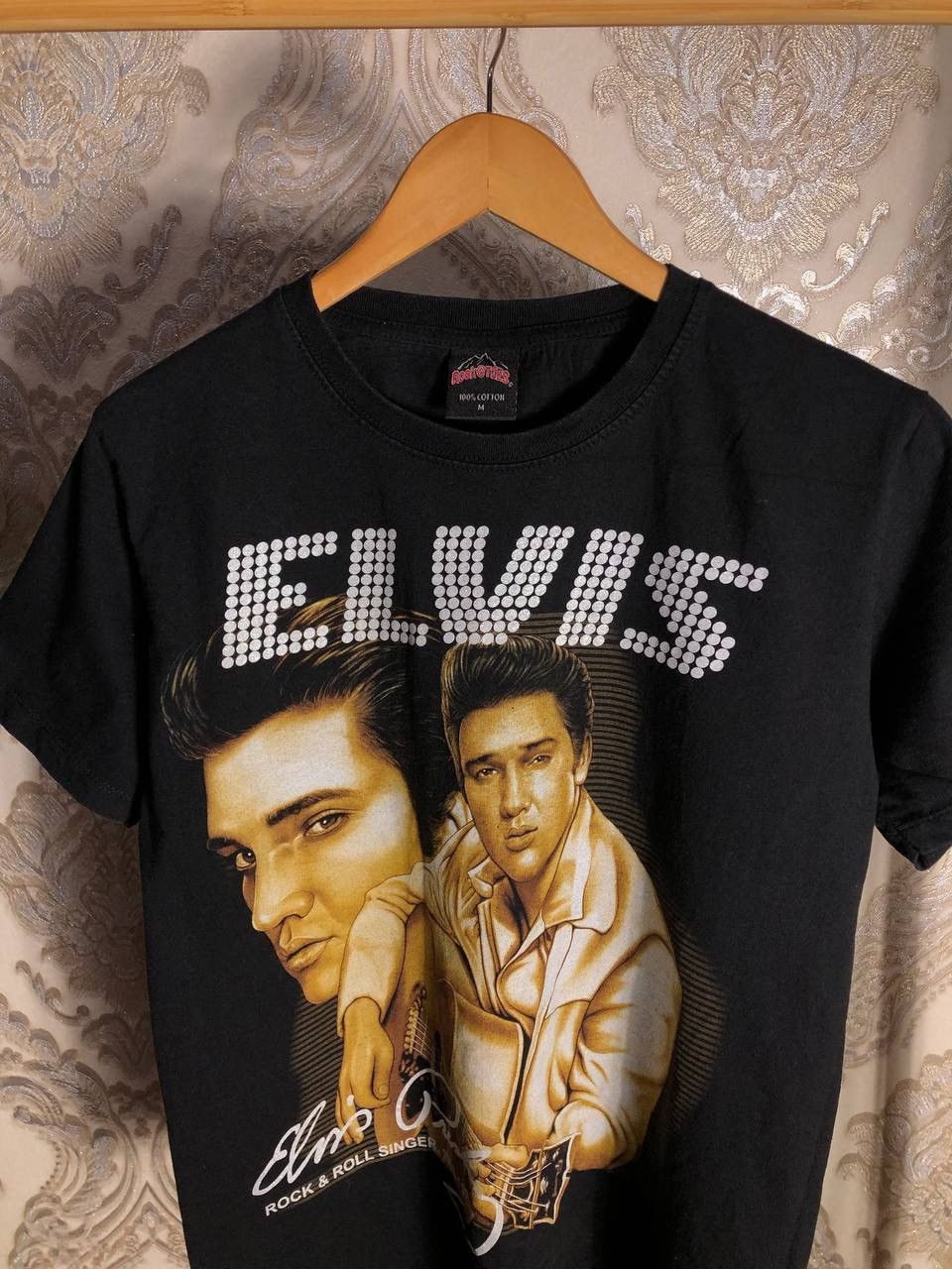Band Tees VINTAGE ELVIS PRESLEY ROCK N ROLL WORLD TOUR T-SHIRT RETRO Size US M / EU 48-50 / 2 - 2 Thumbnail