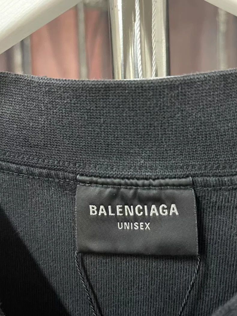 Balenciaga Balenciaga Black Distressed Short Sleeve TShirt-2505 Size US XS / EU 42 / 0 - 5 Thumbnail