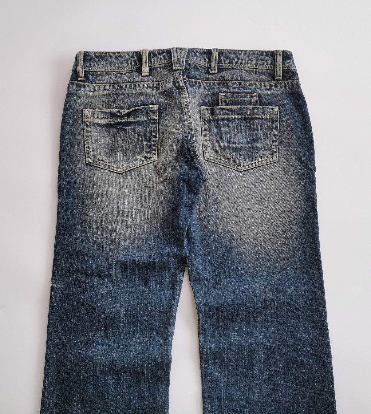 Japanese Brand Vintage Bootcut Camel Road Patchwork Denim Jeans Size 32" / US 10 / IT 46 - 6 Thumbnail