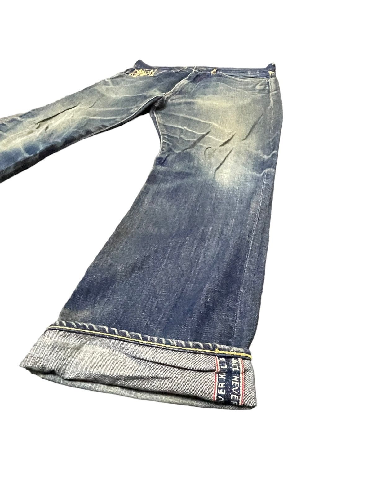 Bape Vintage Bape Star Selvedge Faded Distresed Denim Size US 35 - 4 Thumbnail