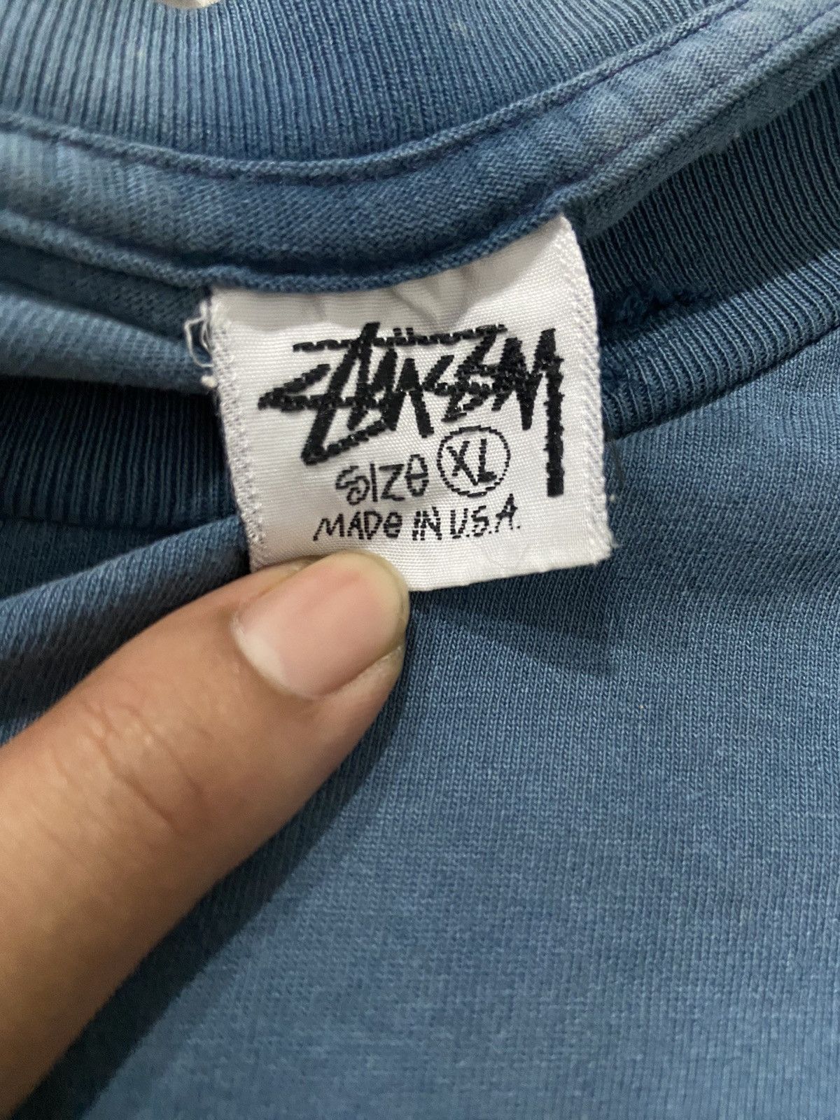 Stussy × Vintage Vintage Thrashed Stussy stickman Made in Usa Size US XL / EU 56 / 4 - 10 Thumbnail