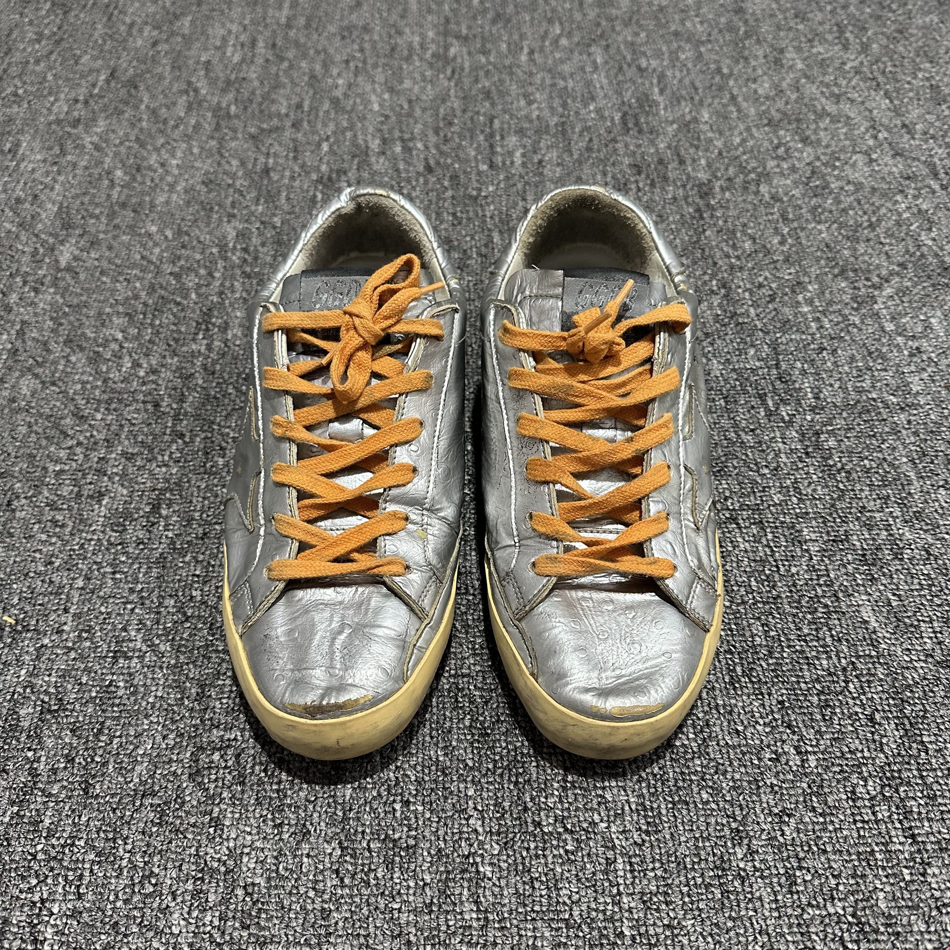 Golden Goose Golden Goose Sneakers Silver Shoes Size US 5.5 / EU 38 - 5 Thumbnail