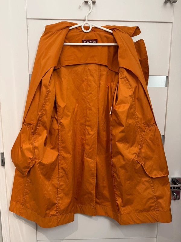 Max Mara Max Mara Studio Trench Coat Orange Size M premium Size M / US 6-8 / IT 42-44 - 4 Thumbnail