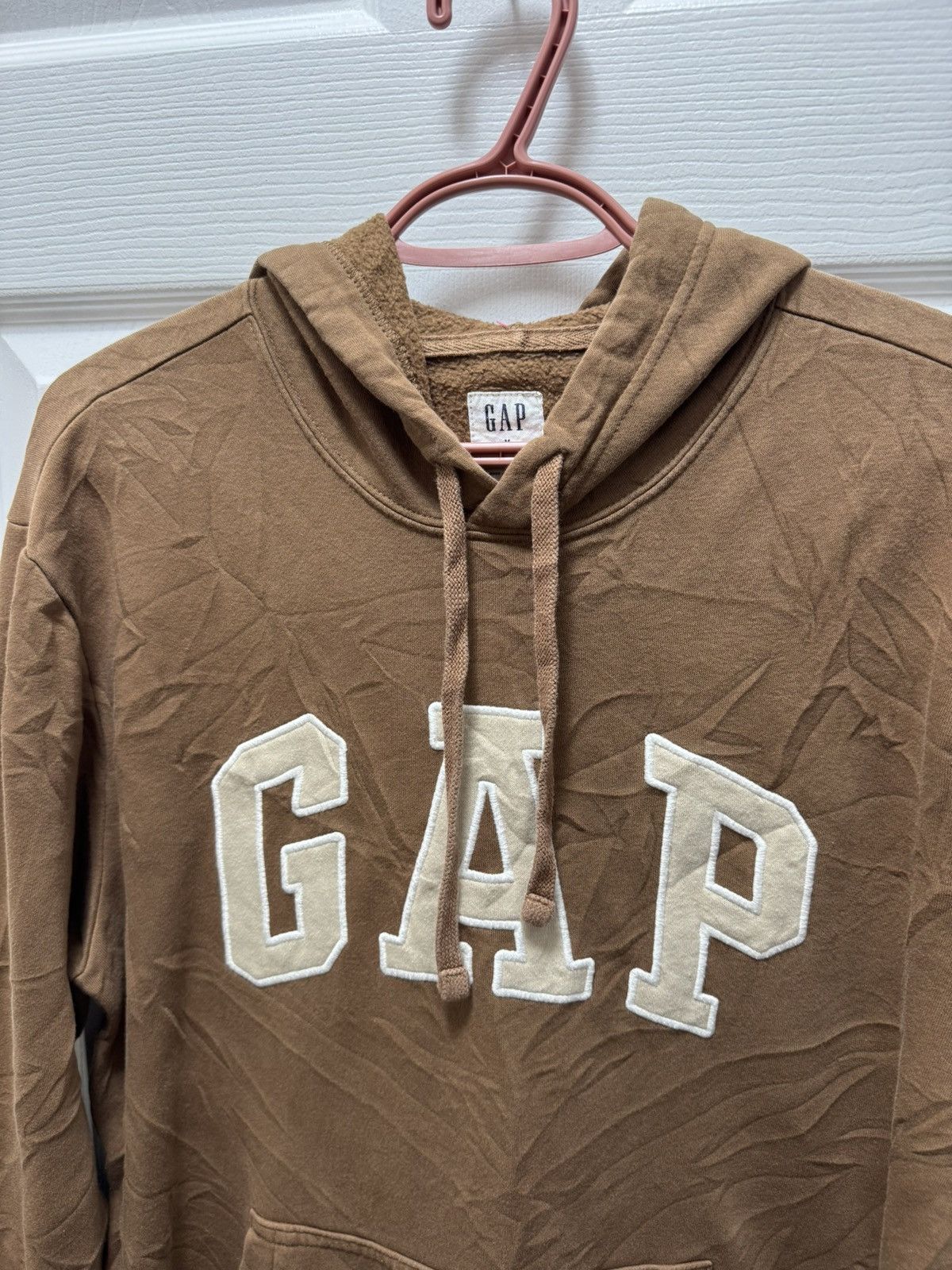 Gap GAP Brown Classic Logo Brown Beige Hoodie Size US M / EU 48-50 / 2 - 2 Thumbnail