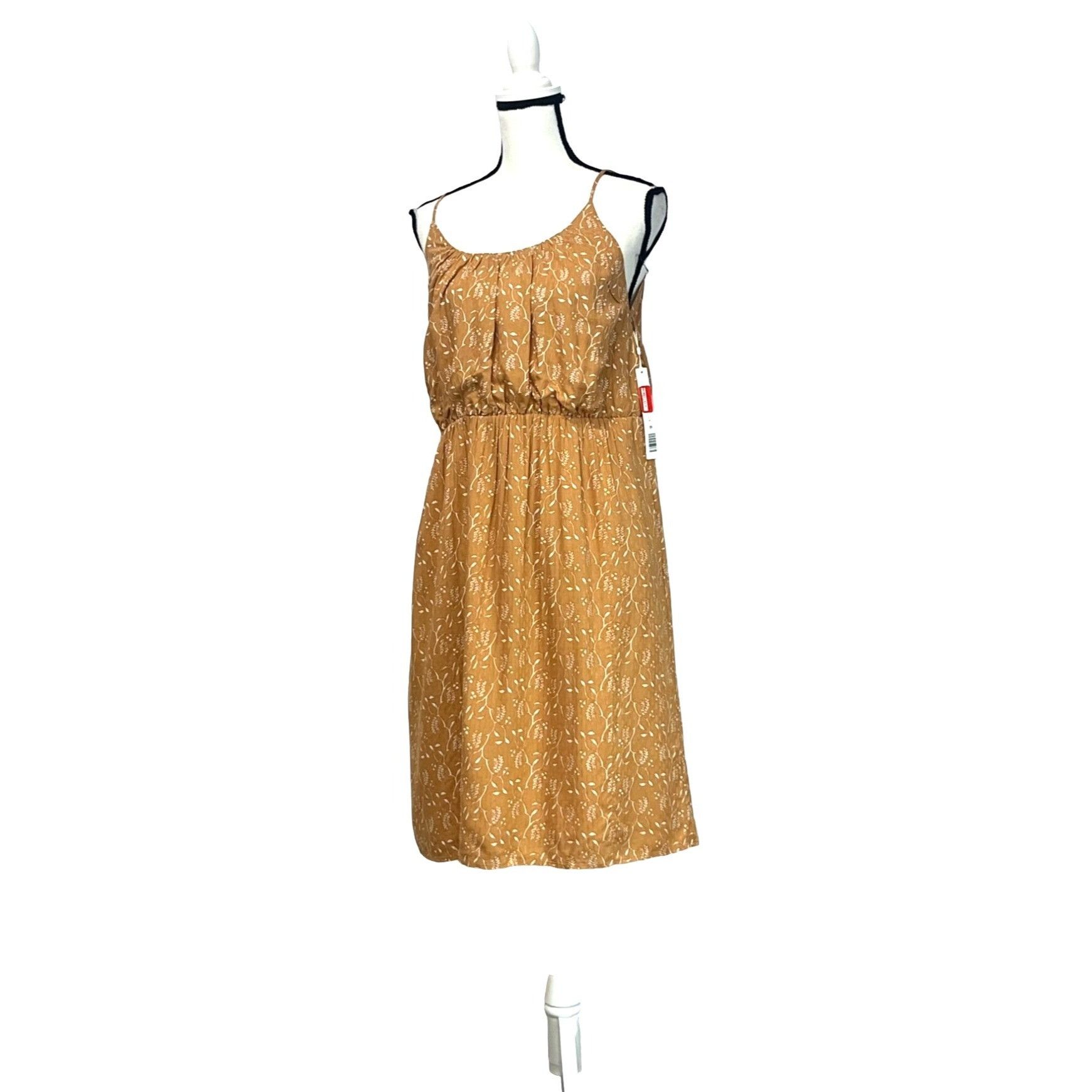Other Caslon Women’s Textured Midi Sundress, Bronze Yellow, XS Size XS / US 0-2 / IT 36-38 - 3 Thumbnail