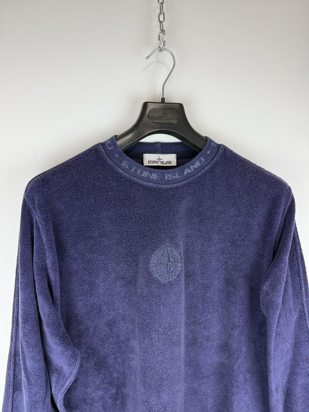 Stone Island Purple blue Stone Island sweater Size US L / EU 52-54 / 3 - 3 Thumbnail