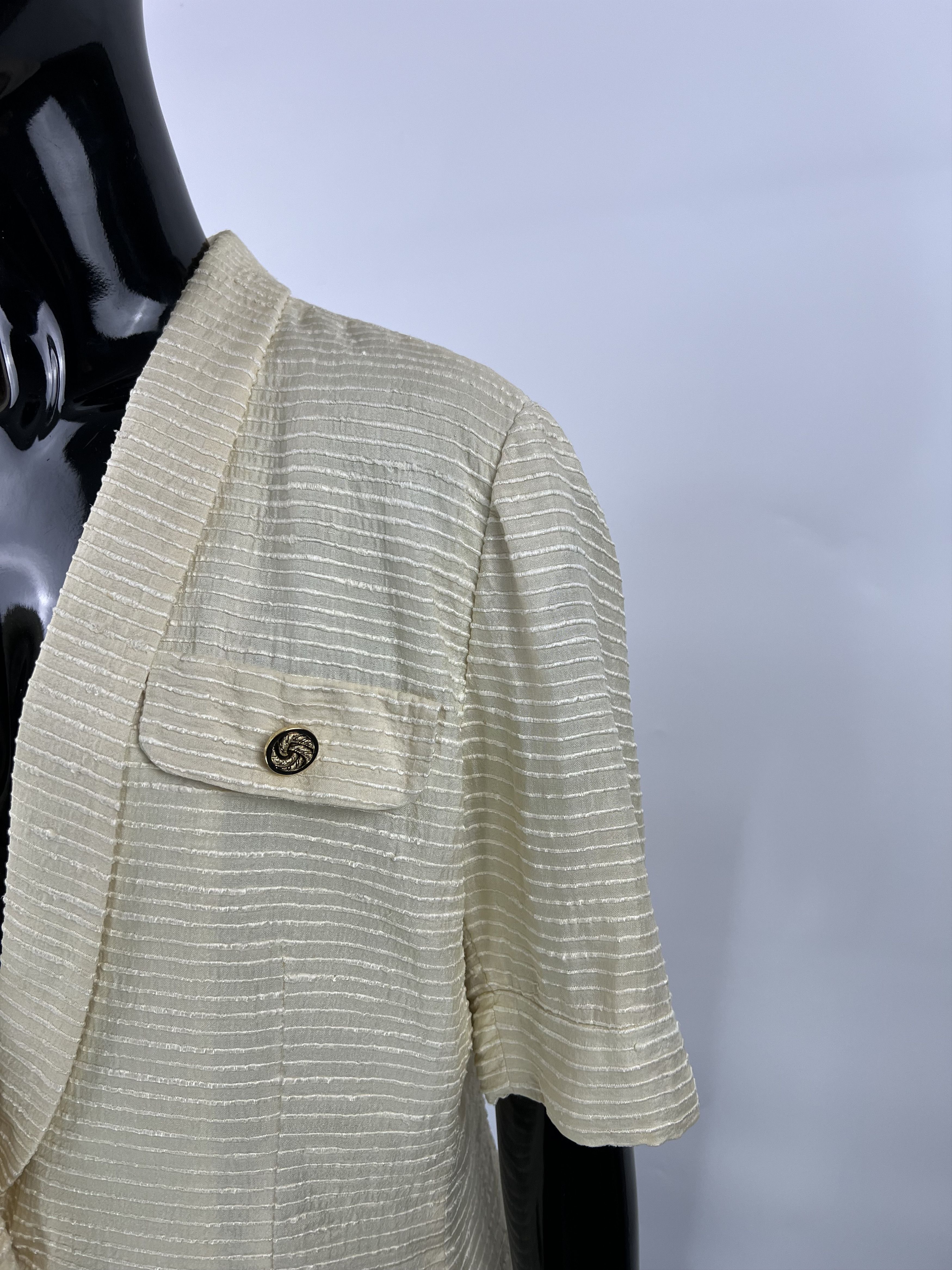 Designer × Vintage Jacques Fath Rare Vintage 100% Silk Blazer Jacket Size 40 Size M / US 6-8 / IT 42-44 - 5 Thumbnail