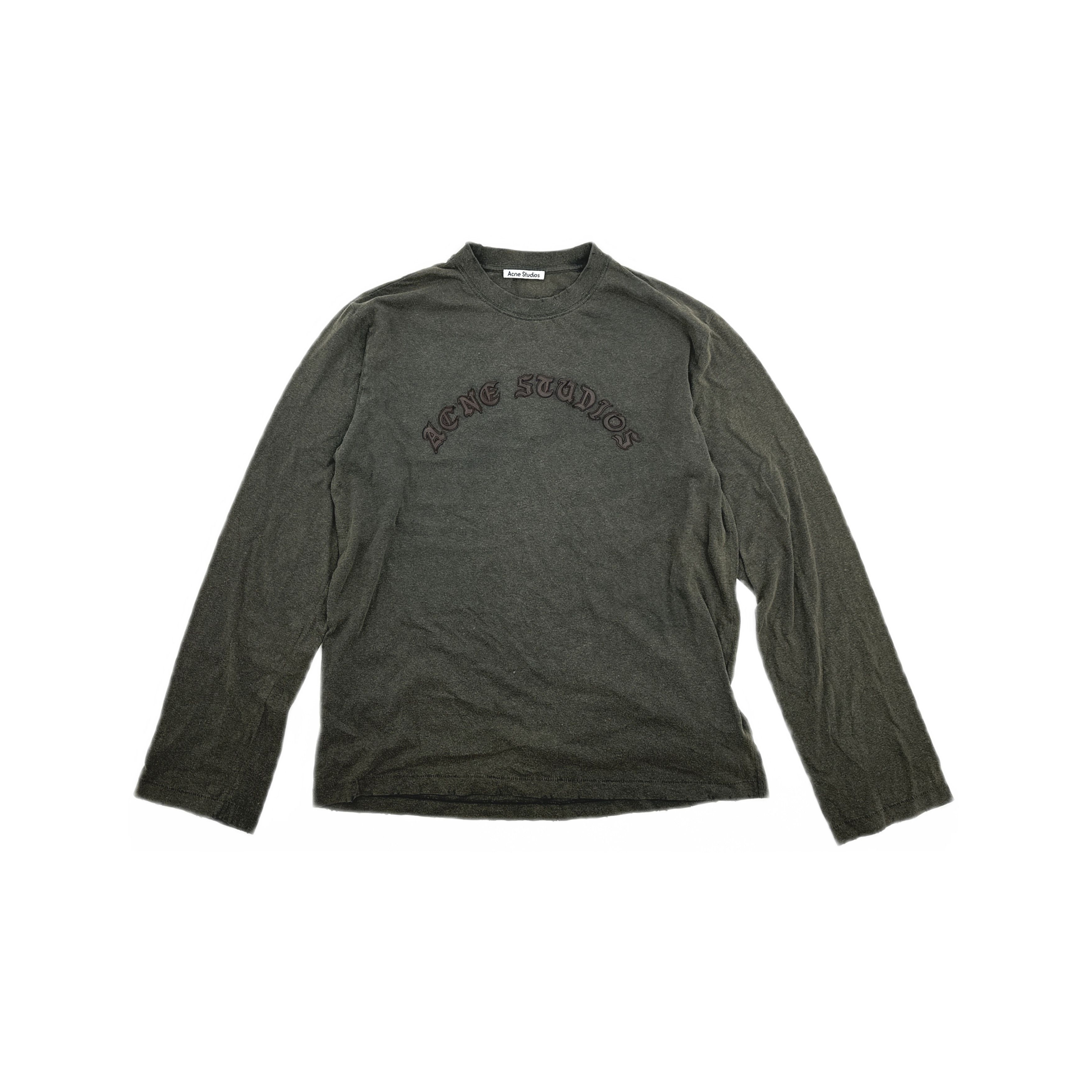 Acne Studios Acne Studios Logo Long Sleeve T-Shirt Size M Size US M / EU 48-50 / 2 - 1 Thumbnail