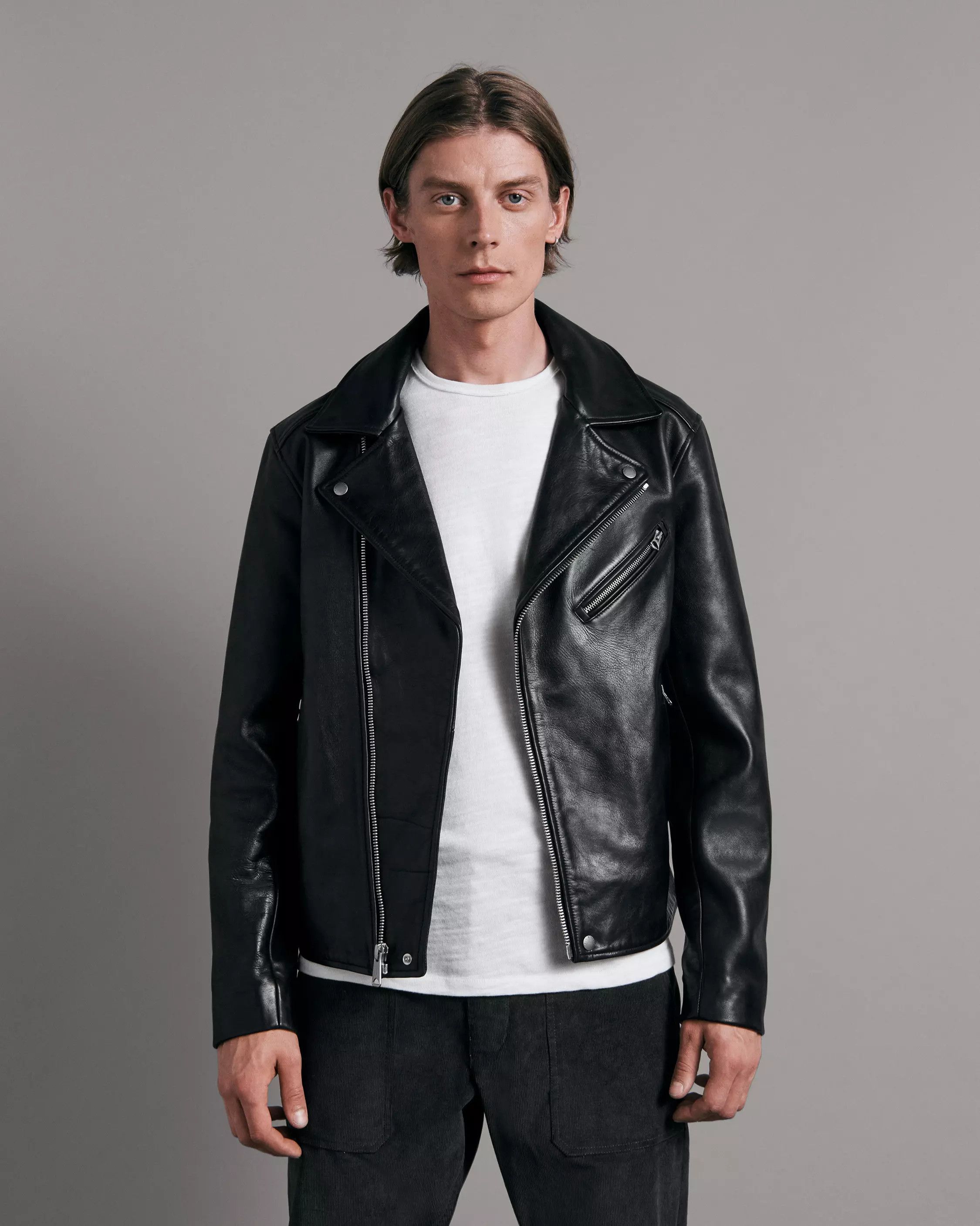 Rag & Bone $1395 Rag & Bone Buzz Leather Moto Jacket Size US XS / EU 42 / 0 - 2 Thumbnail