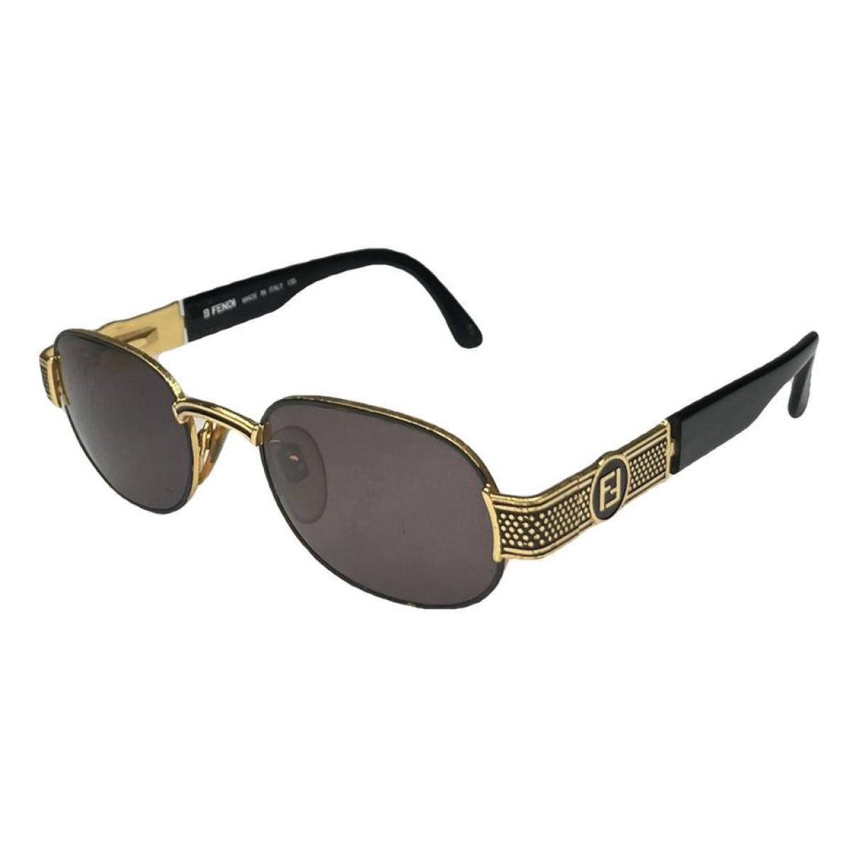 Fendi Black Metal Sunglasses Size ONE SIZE - 1 Thumbnail