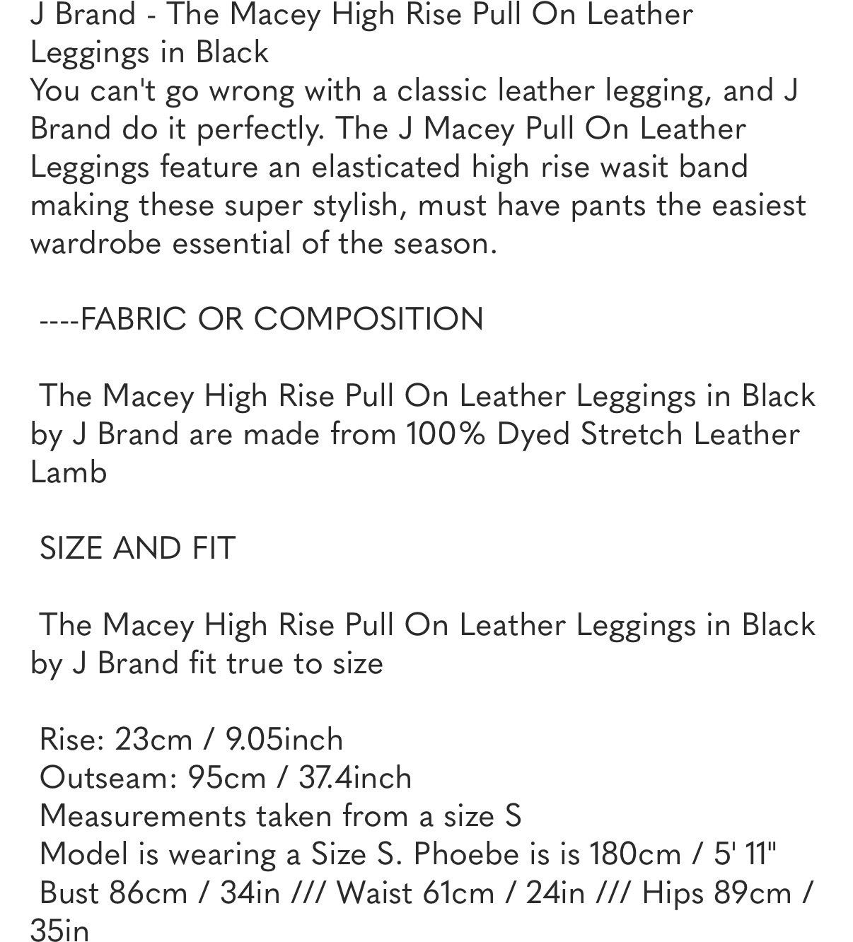 J Brand J Brand Black Lambskin Leggings Size XS Size 26" / US 2 / IT 38 - 5 Thumbnail