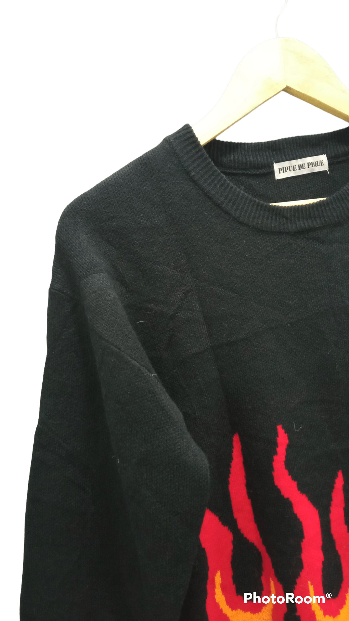 Japanese Brand × Vintage 🔥🔥Vintage Style Pipue De Pique Flame Sweatshirt Size US S / EU 44-46 / 1 - 8 Thumbnail
