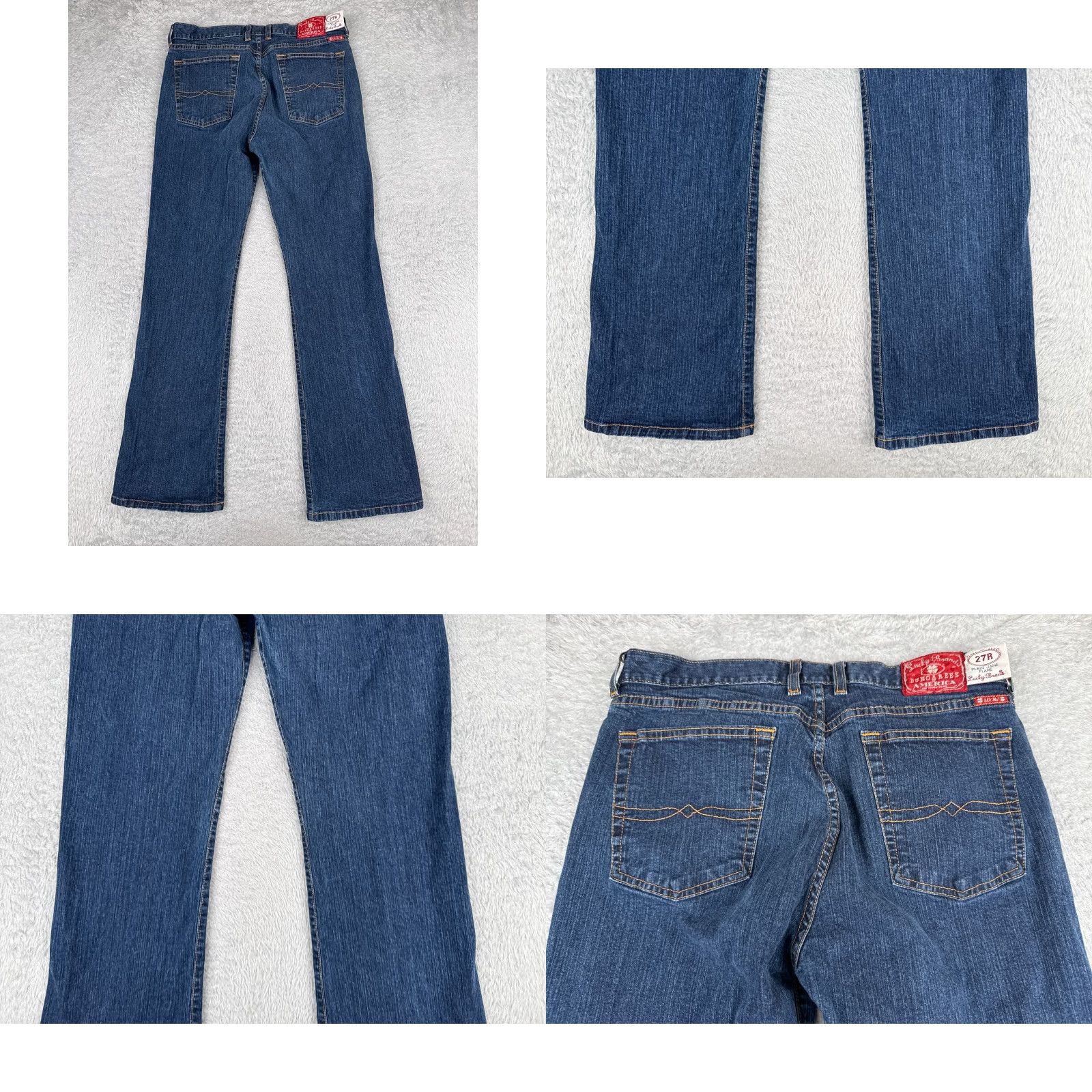 Lucky Brand VINTAGE Lucky Brand Jeans Womens 14 Blue Denim Bootcut Mid Rise 30x30 Comfort USA 5-Pocket Womens Jeans Size 36" / US 14 / IT 50 - 10 Thumbnail