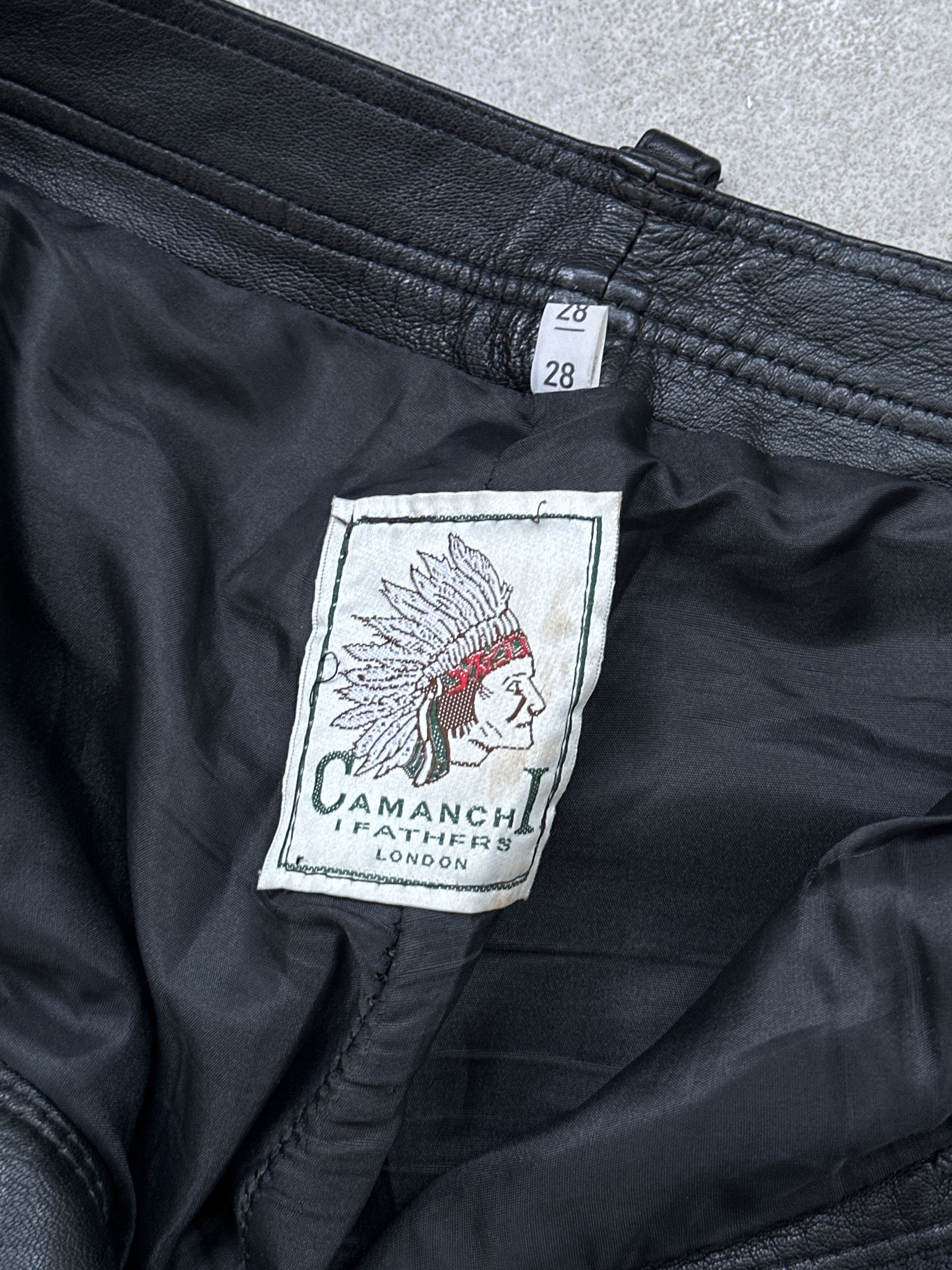 Leather Vintage Real Leather Black Pants Size 28" / US 6 / IT 42 - 6 Thumbnail