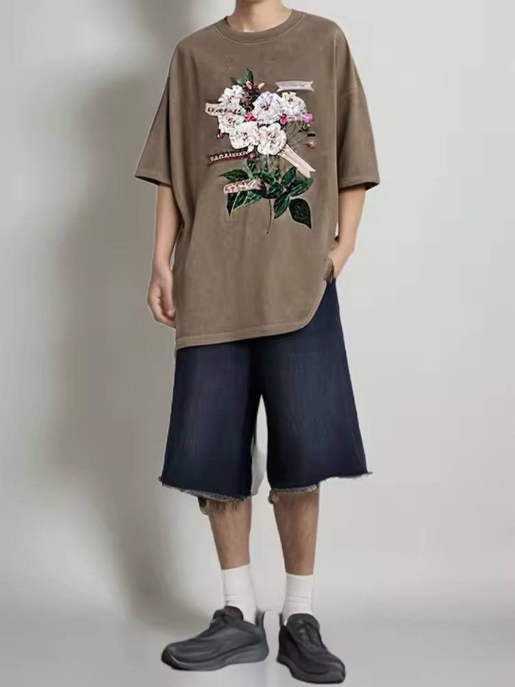 Japanese Brand × Vintage vintage floral t-shirt Size US L / EU 52-54 / 3 - 4 Thumbnail