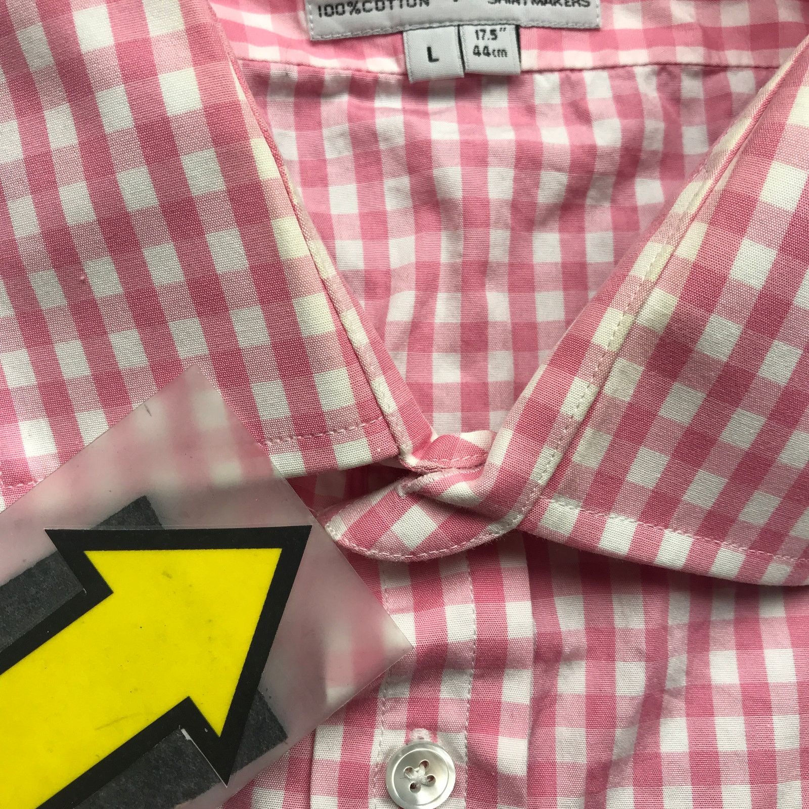 Other Harvie & Hudson Dress Button Shirt Men Large Gingham Pink Size US L / EU 52-54 / 3 - 6 Thumbnail