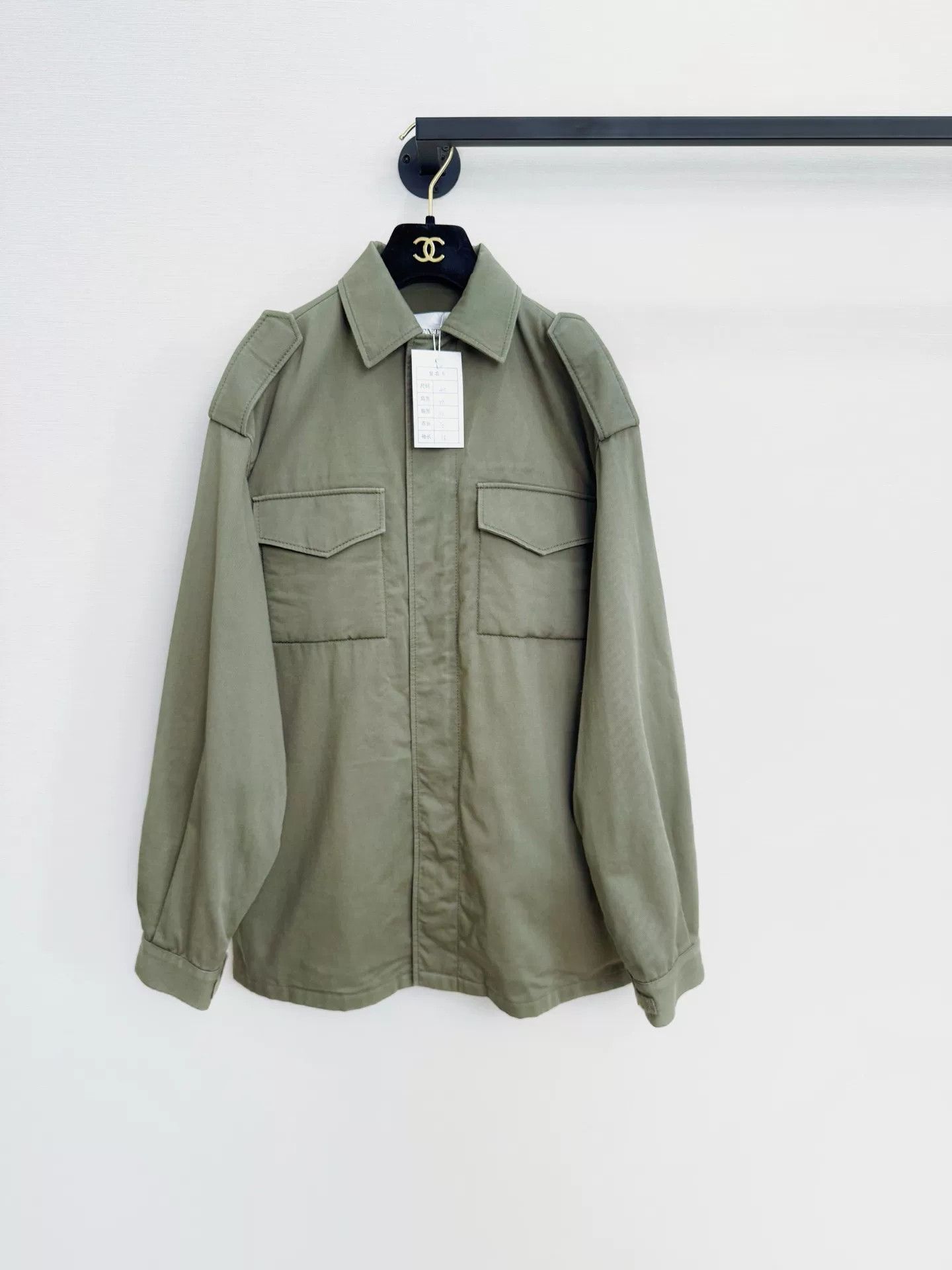Valentino Valentino Army Green Denim Jacket Size US XXS / EU 40 - 1 Thumbnail