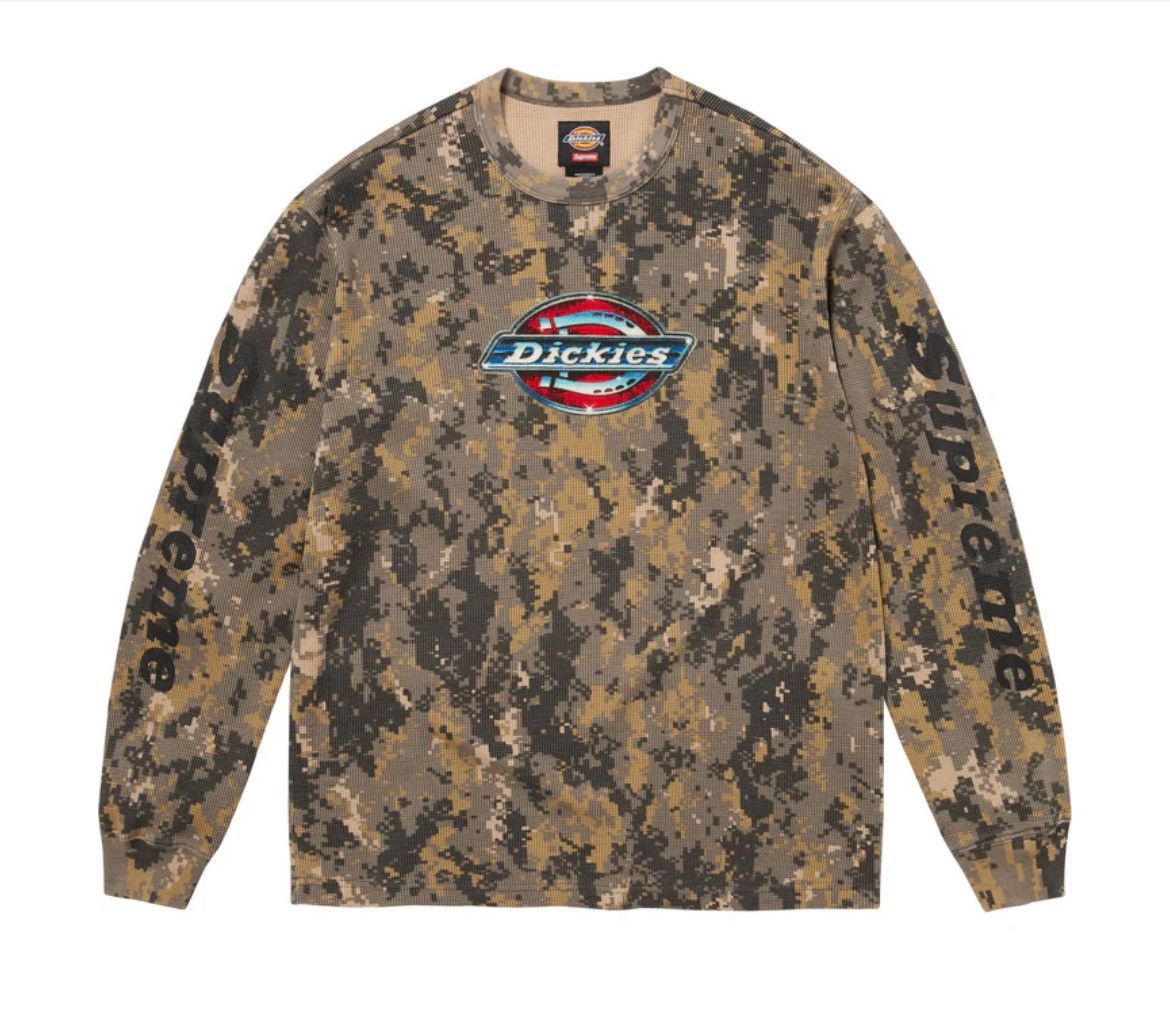 Supreme Dickies Thermal Longsleeve Shirt Camo