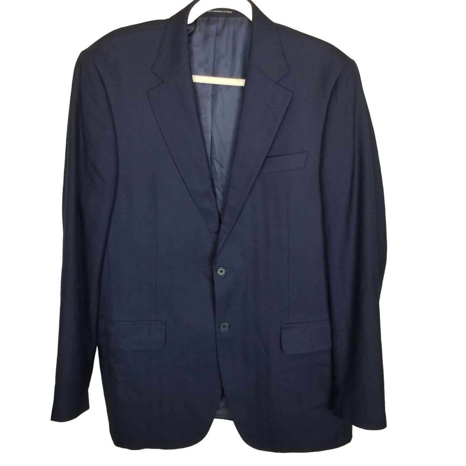 Ermenegildo Zegna Ermenegildo Zegna Trofeo Wool Suit Jacket Blazer Navy Luxury Size 42R - 1 Thumbnail