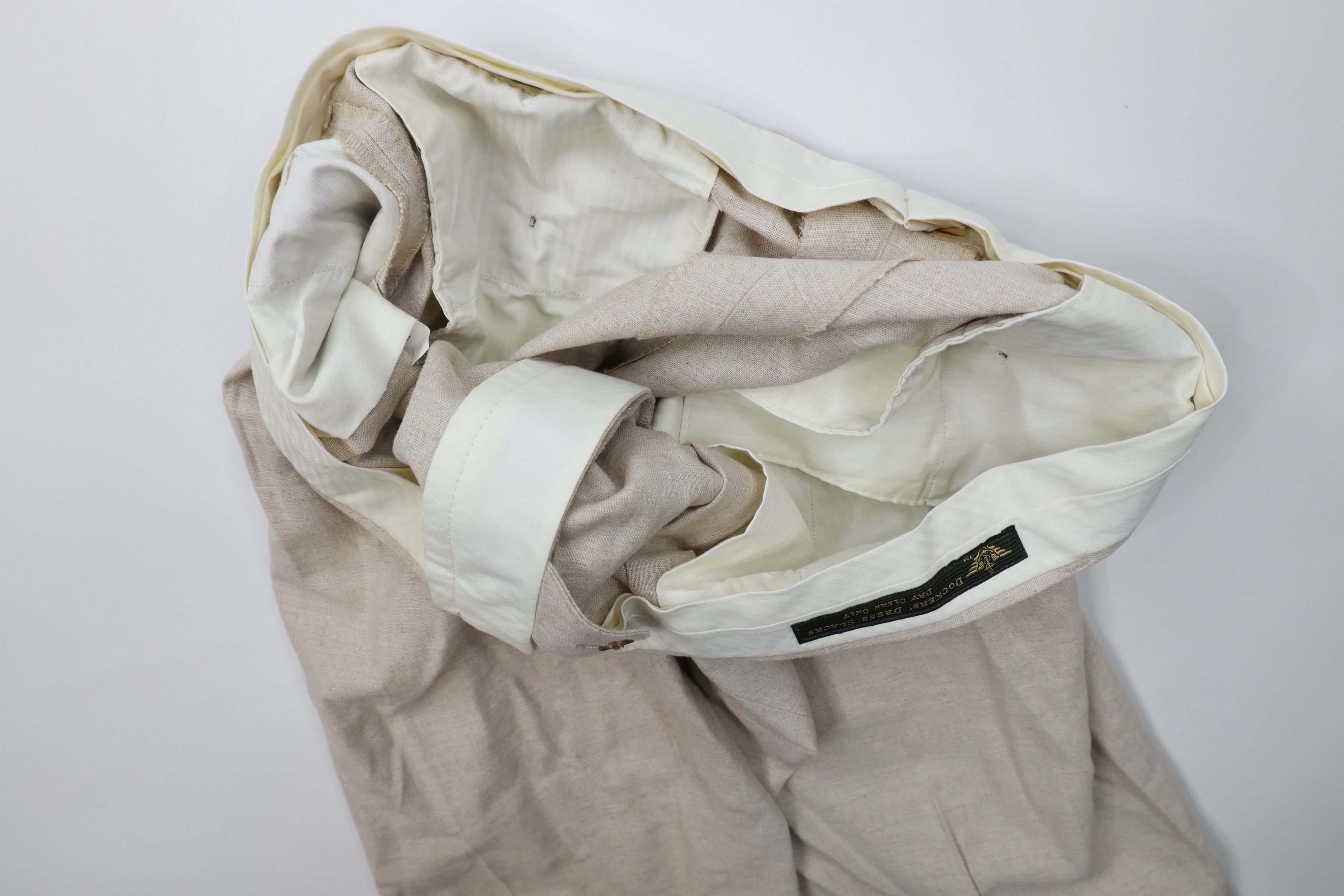 Vintage Vintage 90s Streetwear Pleated Wide Leg Chino Pants USA Size US 38 / EU 54 - 11 Thumbnail