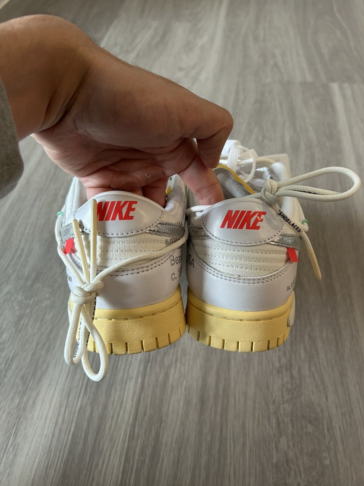 Nike × Off-White Off-White X Nike Dunk Low 01 Of 50 Size 8 Size US 8 / EU 41 - 5 Thumbnail