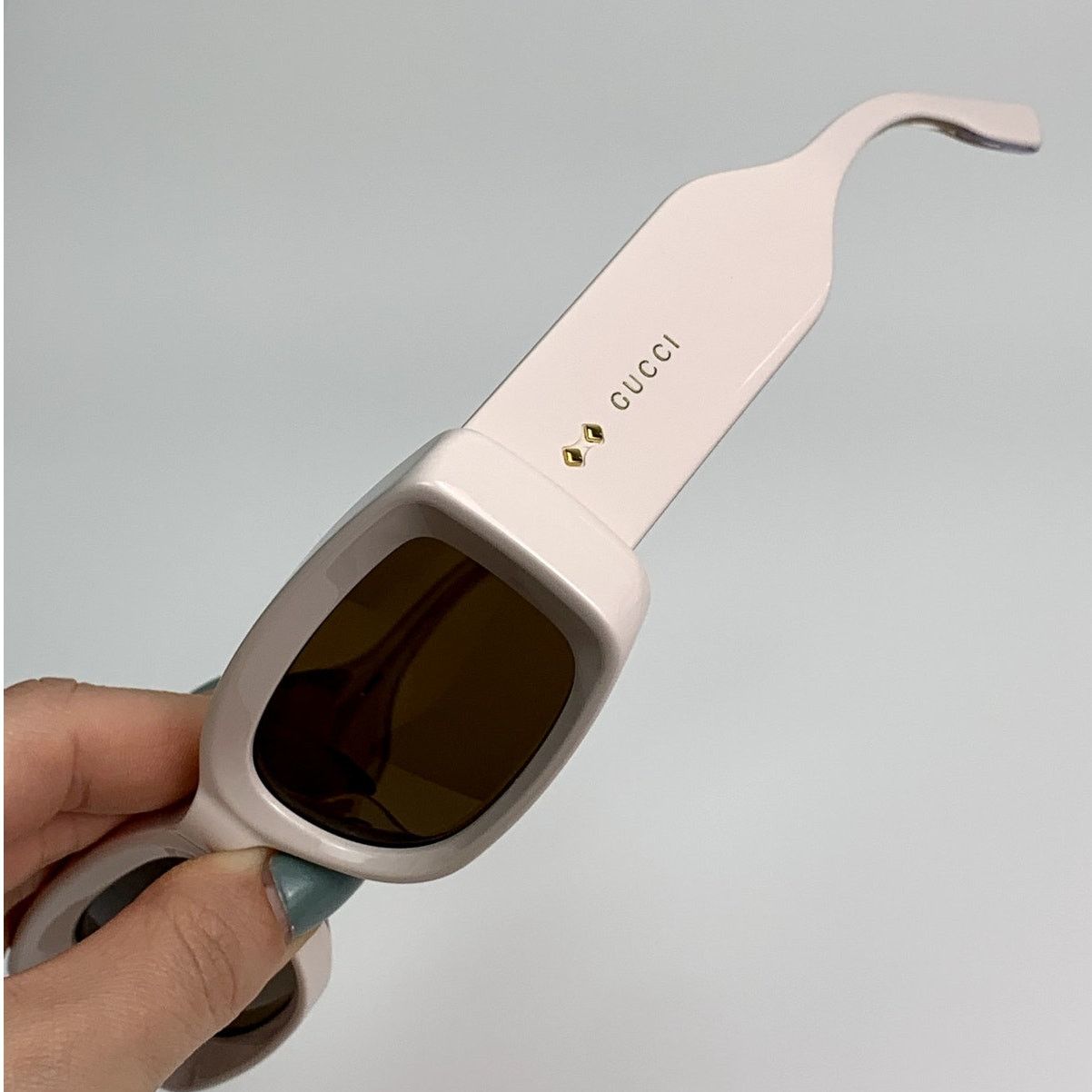 Gucci NEW Gucci Sunglasses GG1528S 003 Ivory Brown Women Authentic Size ONE SIZE - 4 Thumbnail
