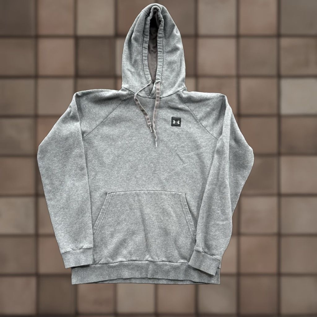 Under Armour Under Armour Hoodie Men M Gray Cotton Gym Training Outdoors Lifting Hoodie Pullover Athletic All Seasons Size US M / EU 48-50 / 2 - 1 Thumbnail