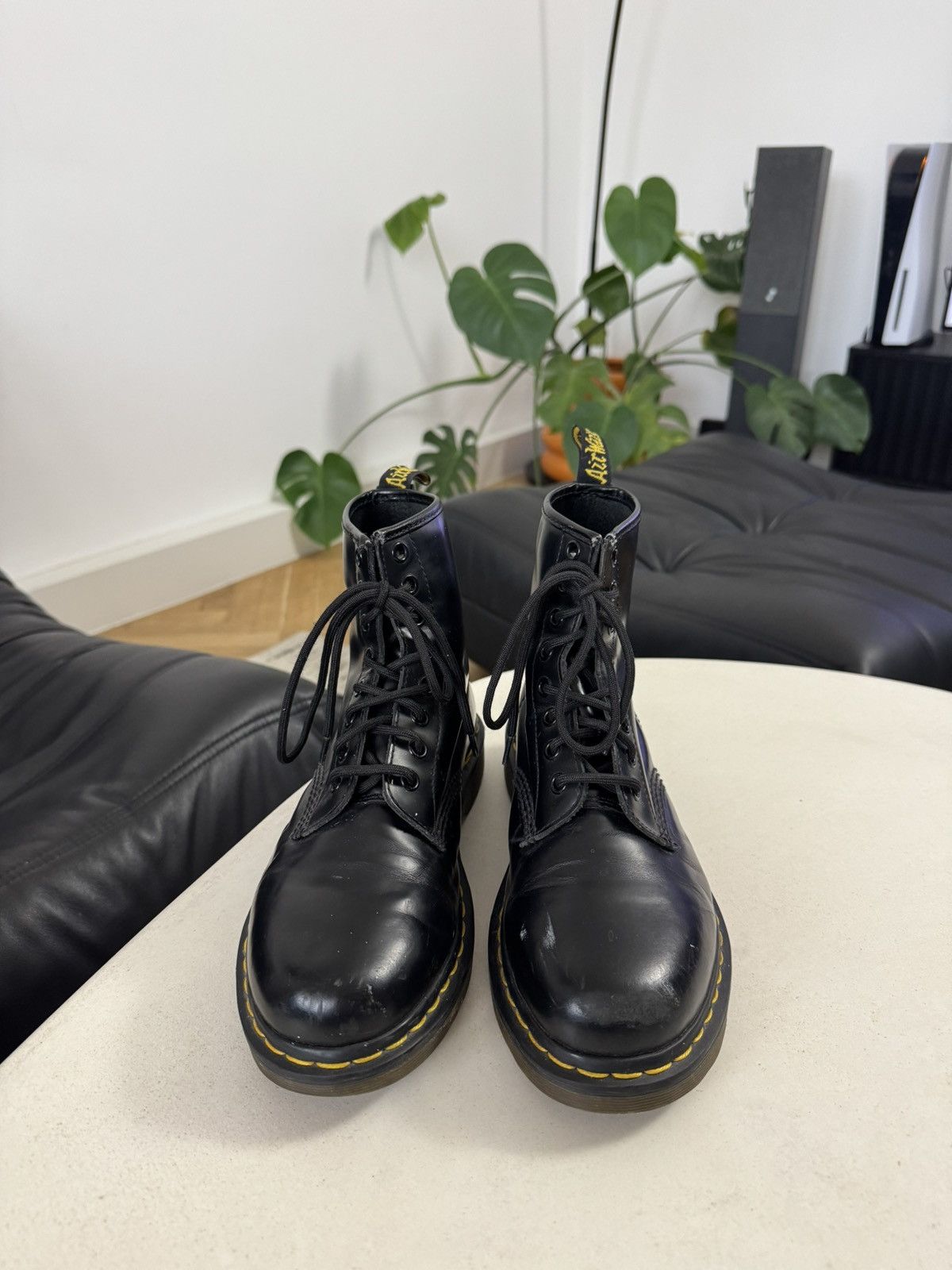 Dr. Martens Dr Martens 1460 Derby Leather Boots Black Rare Hype PunkRock Size US 6 / EU 39 - 2 Thumbnail